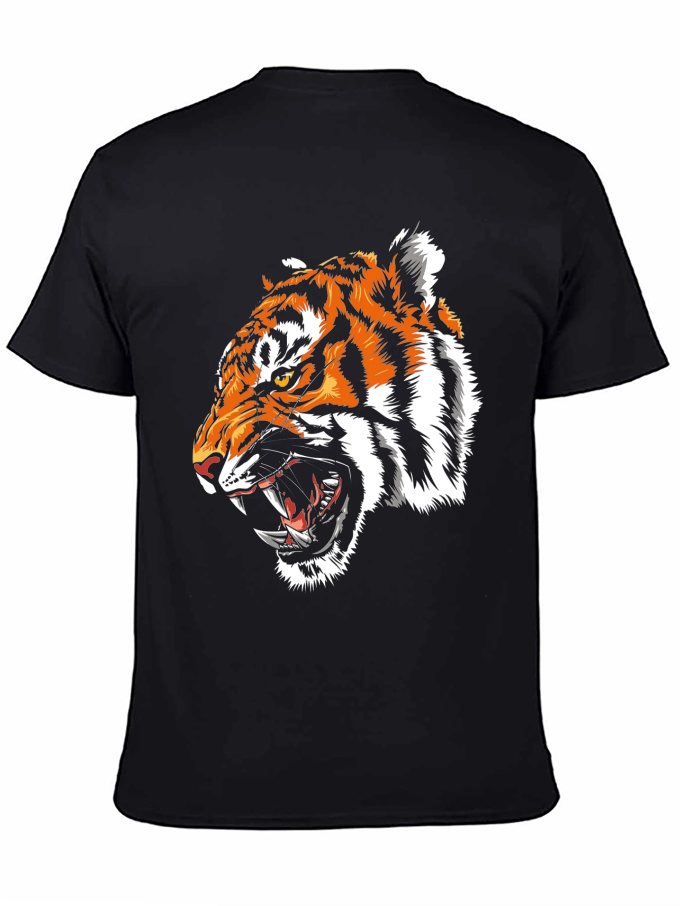 Roaring Tiger Graphic Tee - Fierce Black T-Shirt