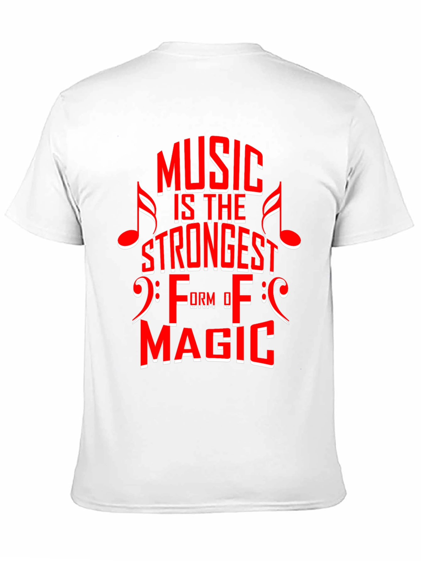 Music is Magic Graphic Tee - Black Cotton T-Shirt