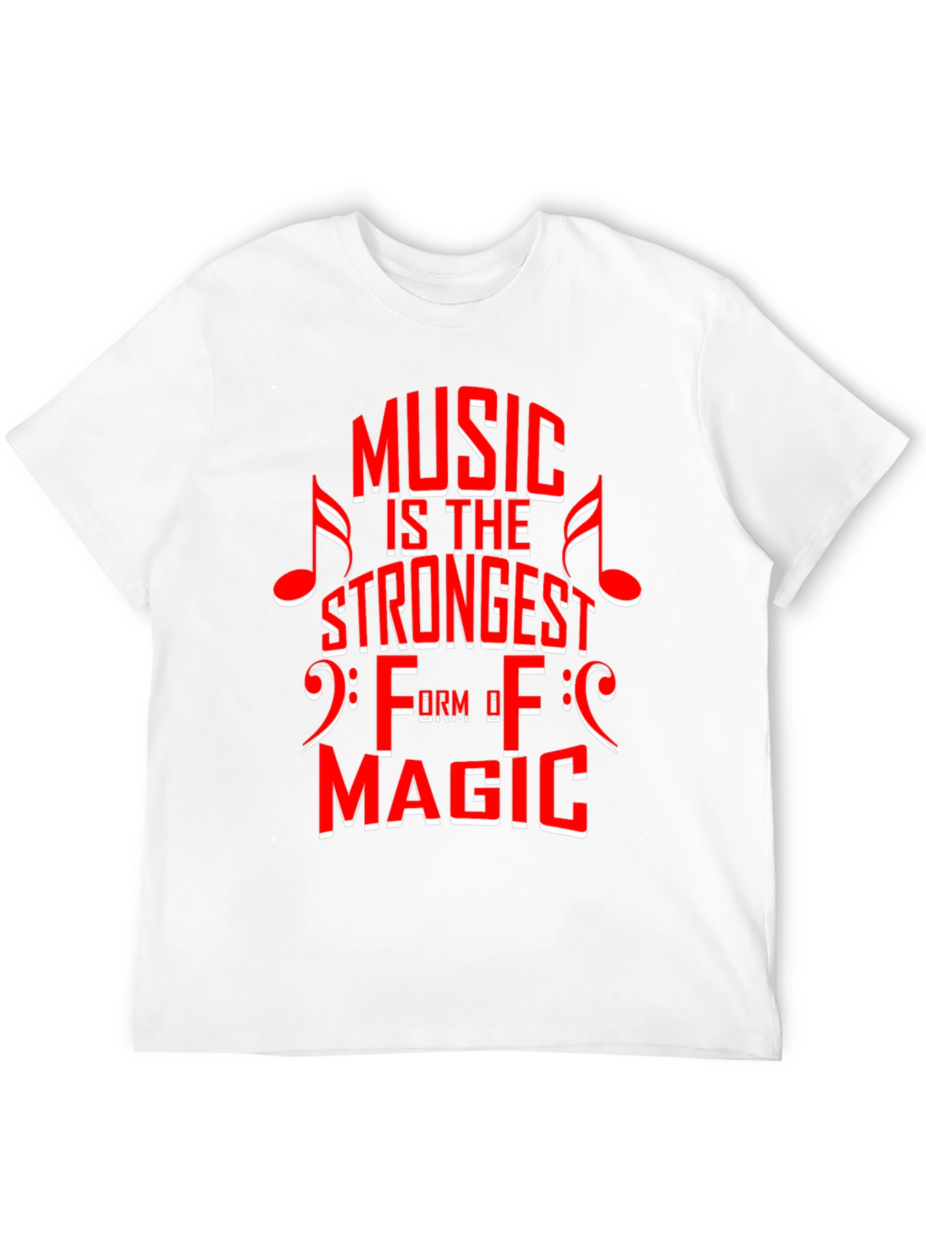 Music is Magic Graphic Tee - Black Cotton T-Shirt