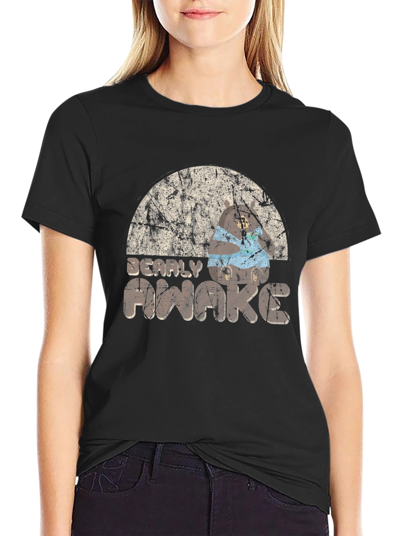 Bearly Awake Mens Graphic Tee