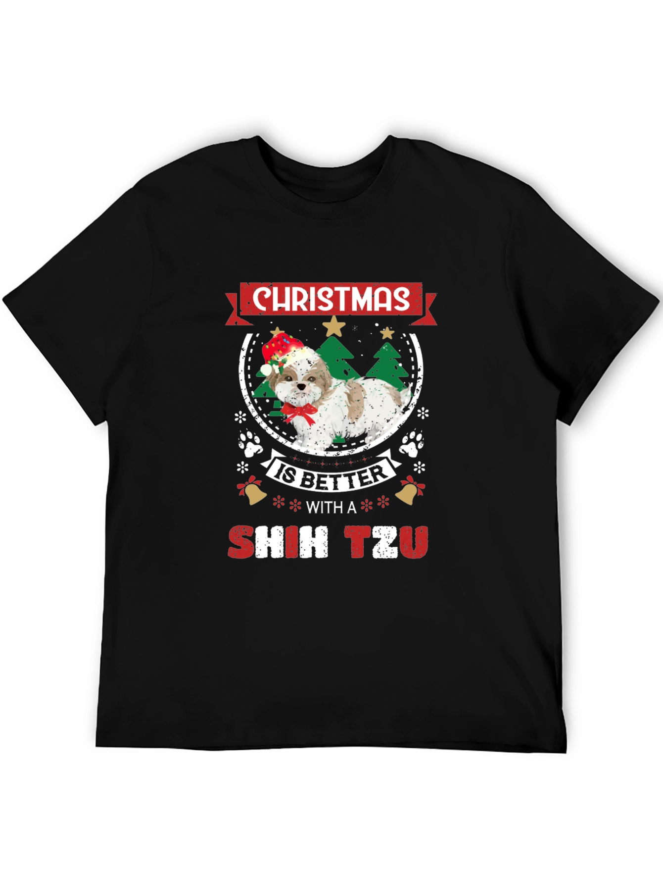 Christmas Shih Tzu T-Shirt