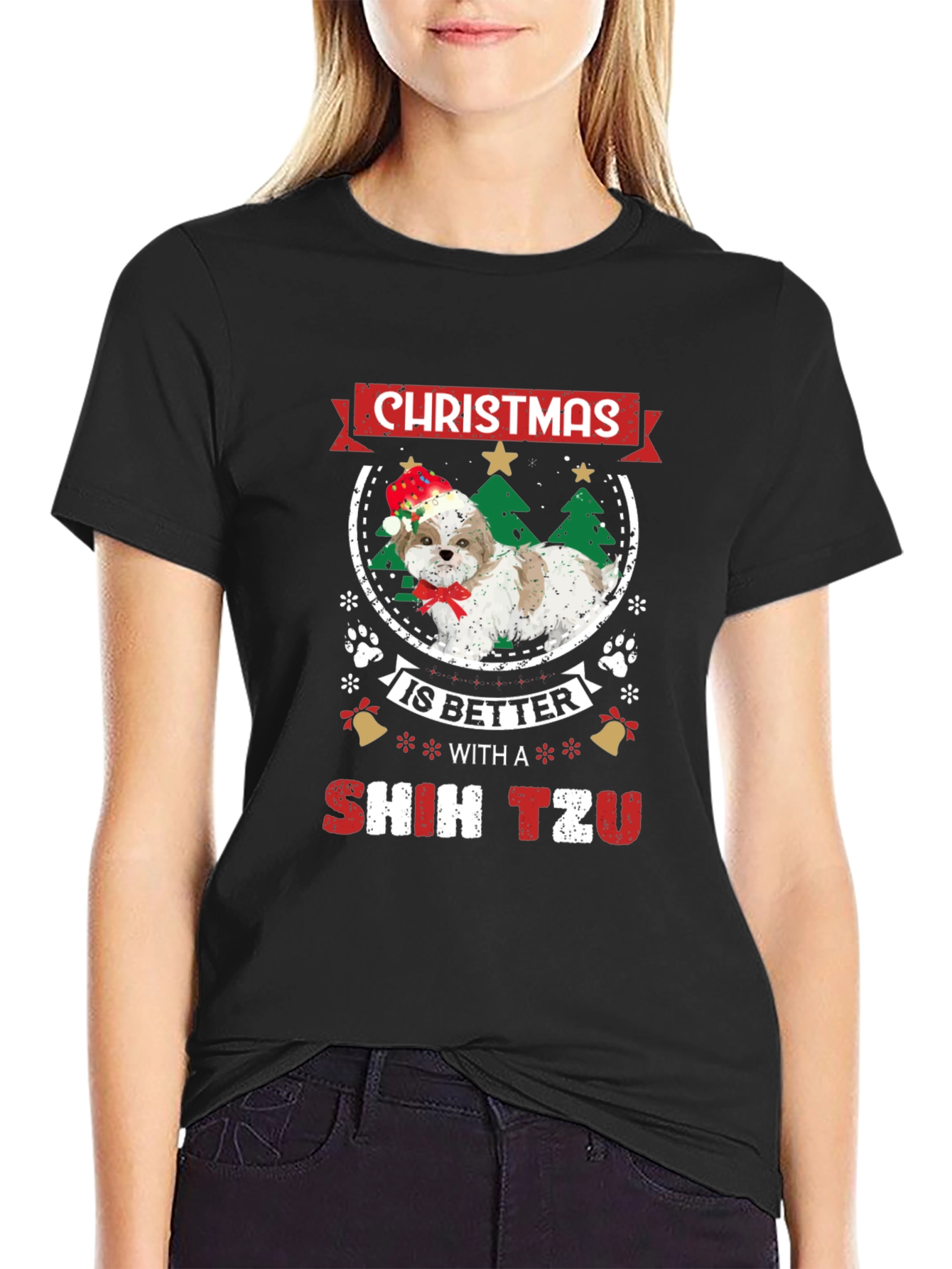 Christmas Shih Tzu T-Shirt