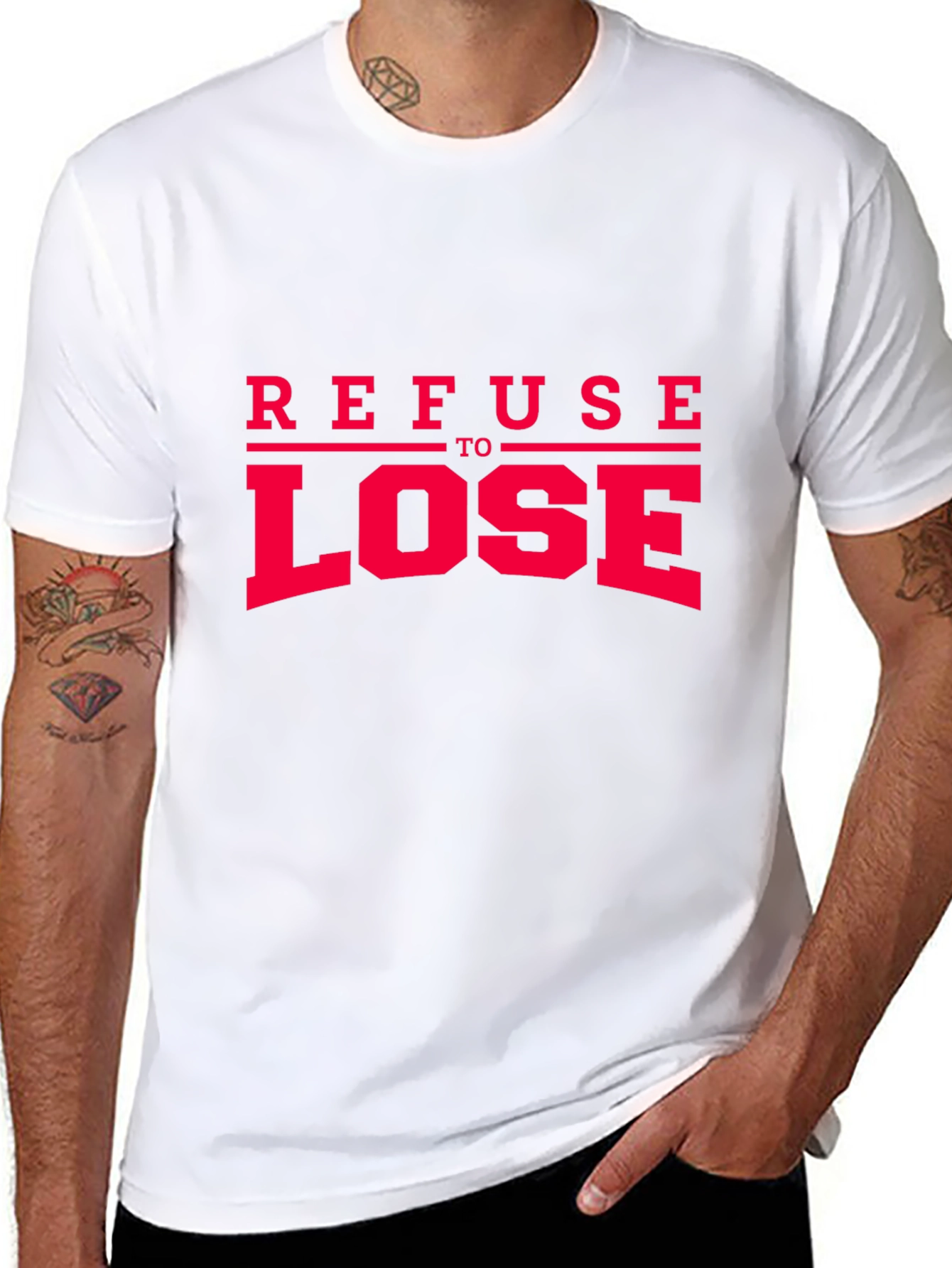 Refuse to Lose Graphic Tee - Bold Statement Shirt