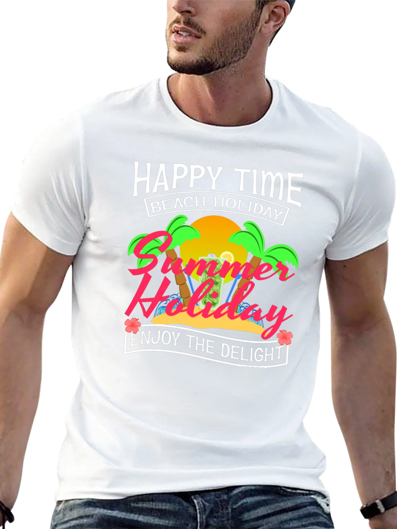 Happy Time Beach Holiday T-Shirt