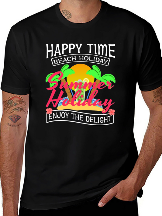 Happy Time Beach Holiday T-Shirt