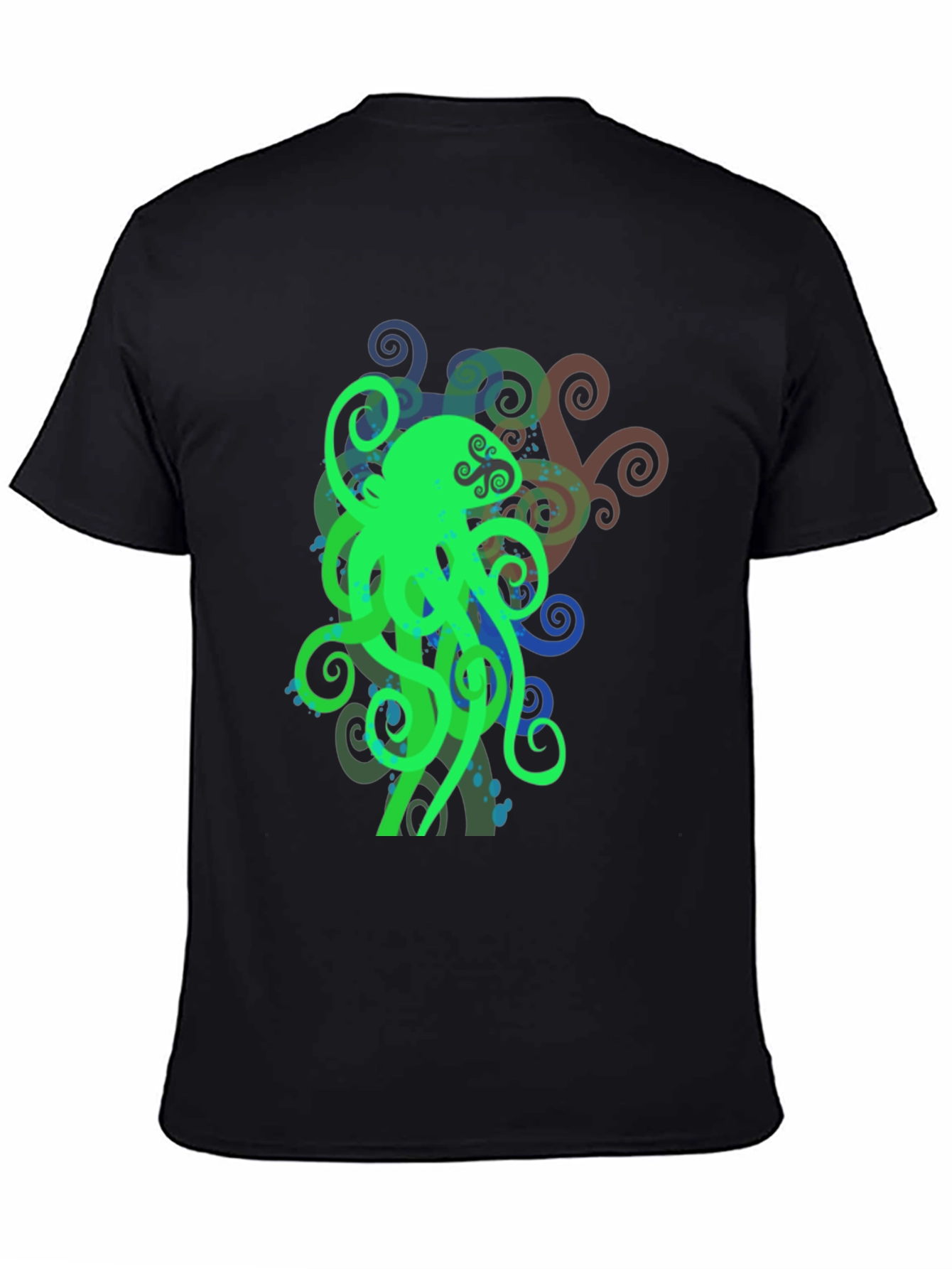 Green Octopus Graphic T-Shirt