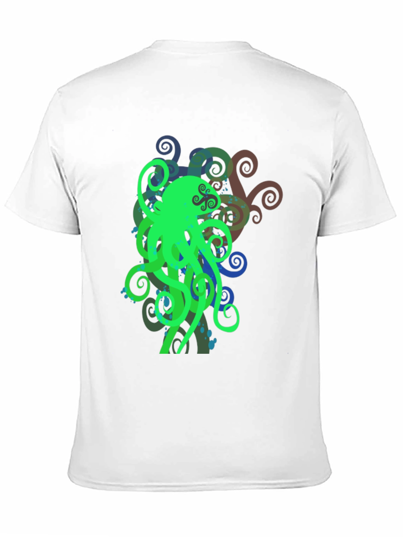 Green Octopus Graphic T-Shirt
