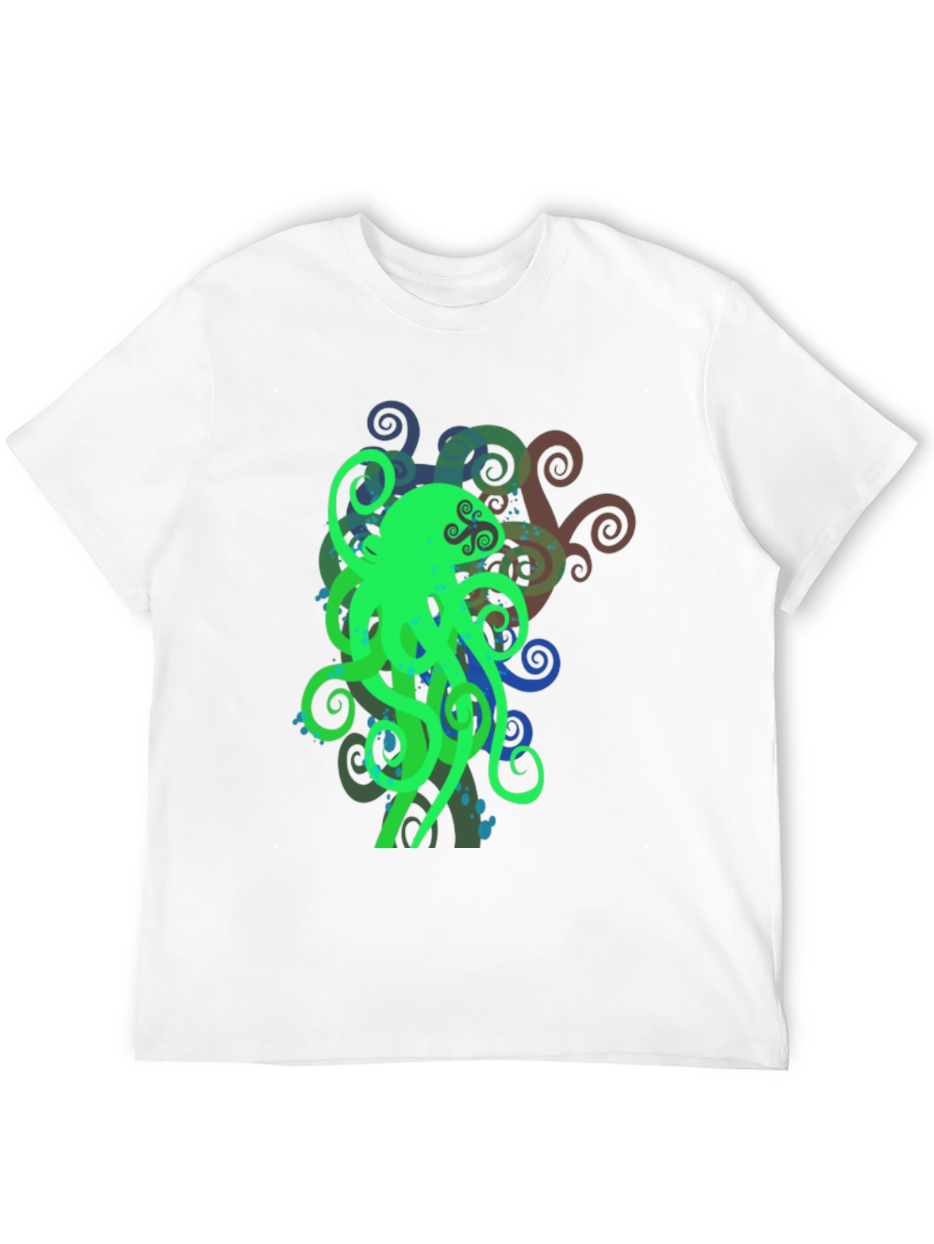 Green Octopus Graphic T-Shirt