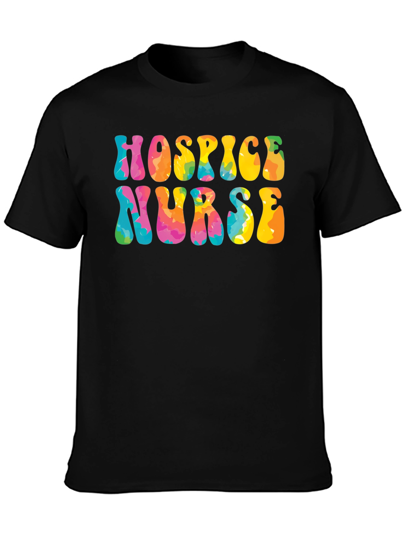 Hospice Nurse Tie Dye Graphic Tee