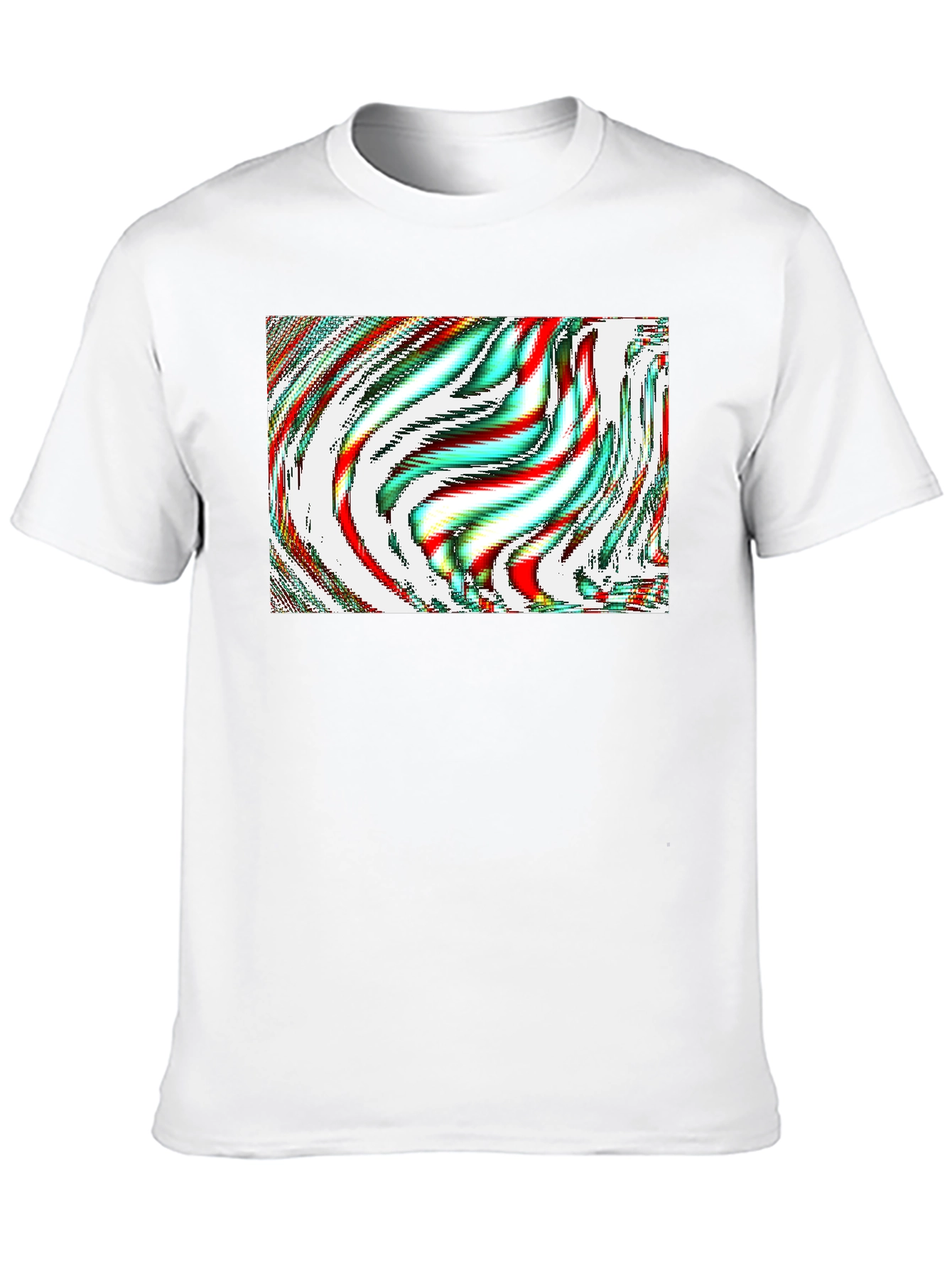 Abstract Art Graphic Tee - Mens Black T-Shirt