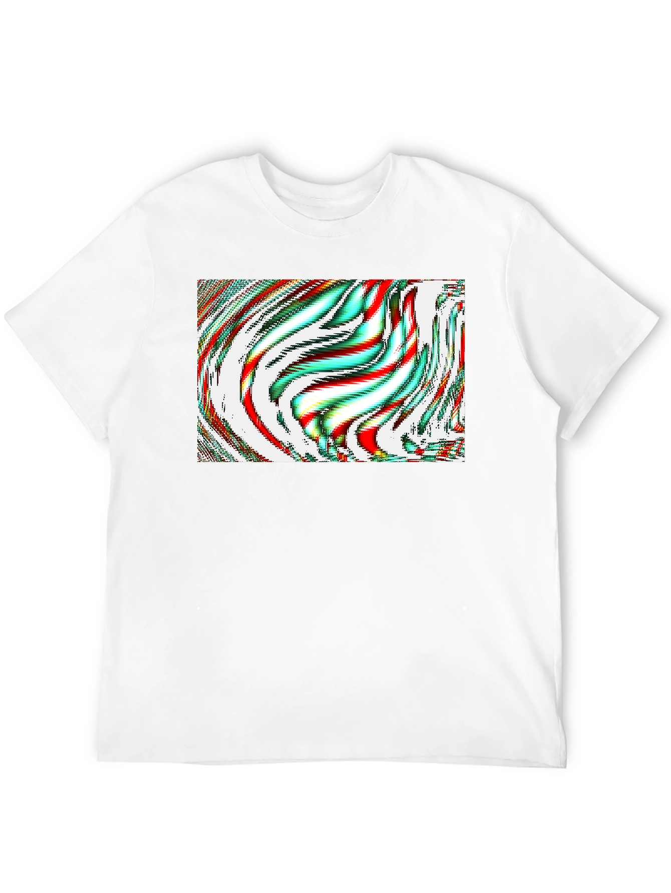Abstract Art Graphic Tee - Mens Black T-Shirt