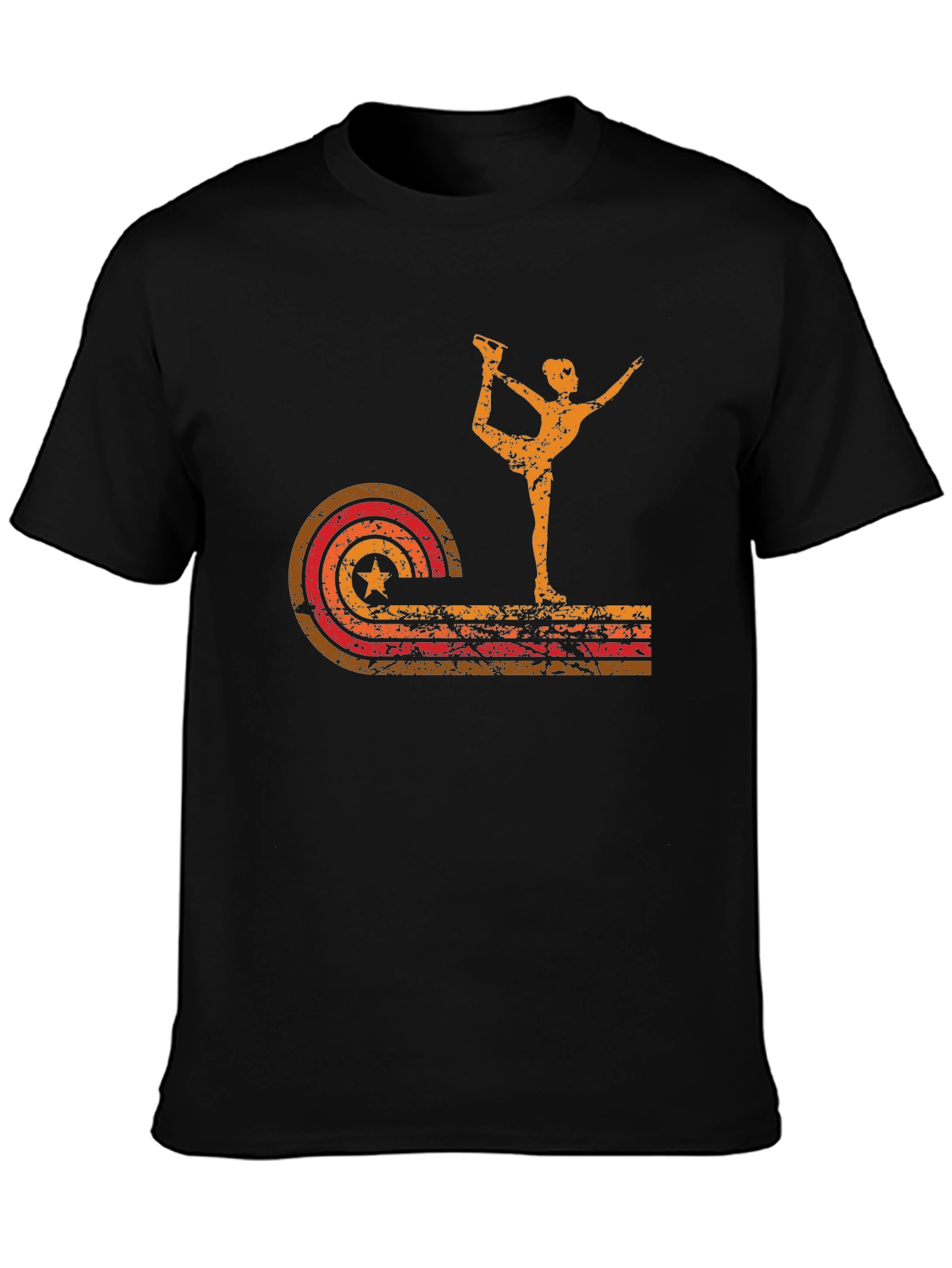 Retro Ice Skater Graphic T-Shirt
