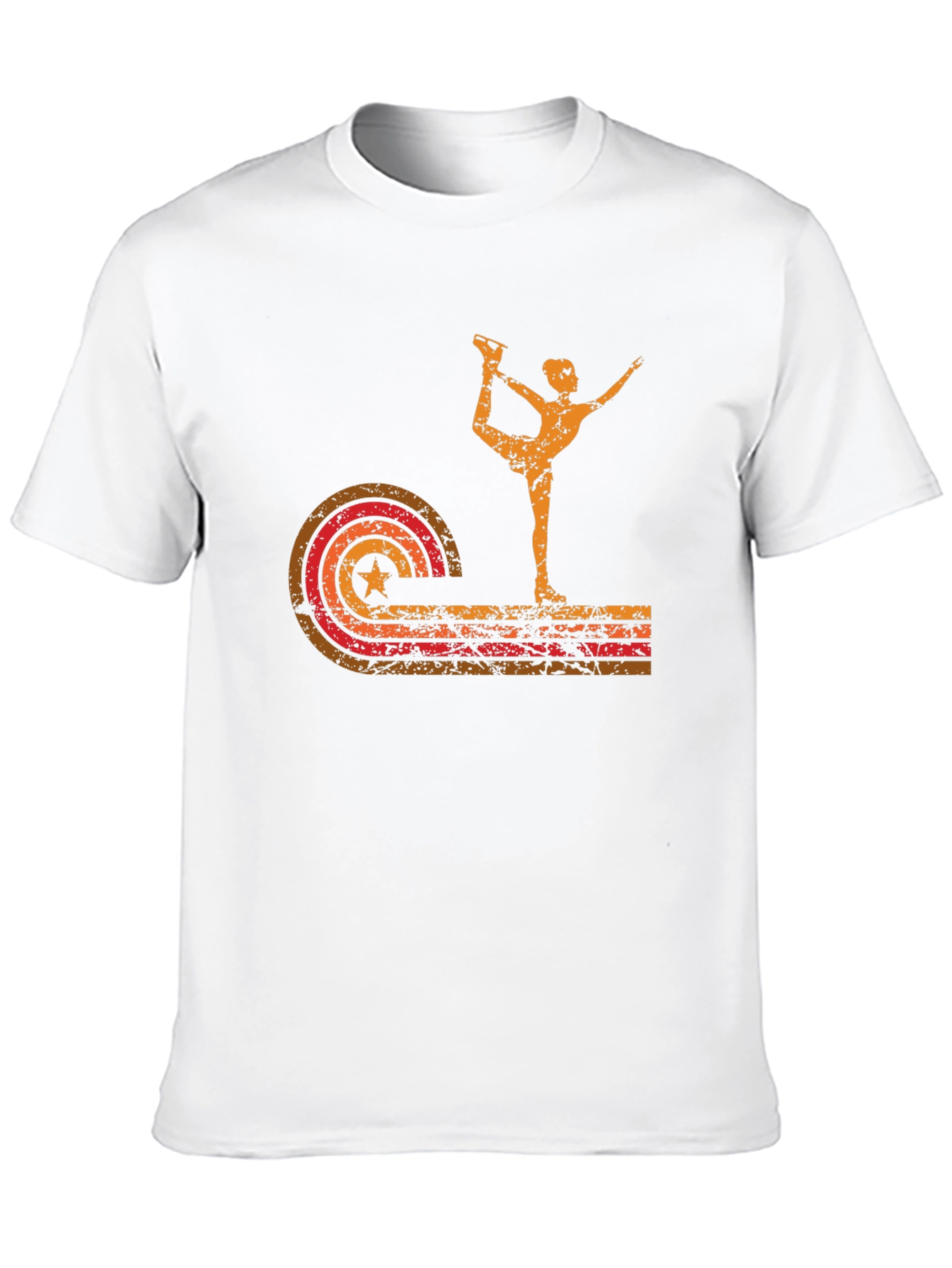 Retro Ice Skater Graphic T-Shirt