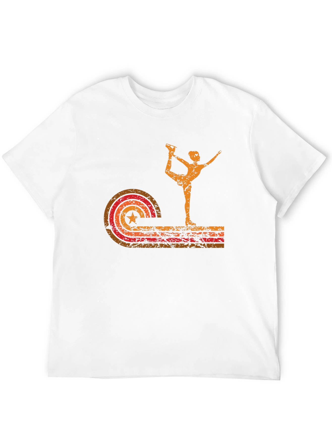 Retro Ice Skater Graphic T-Shirt