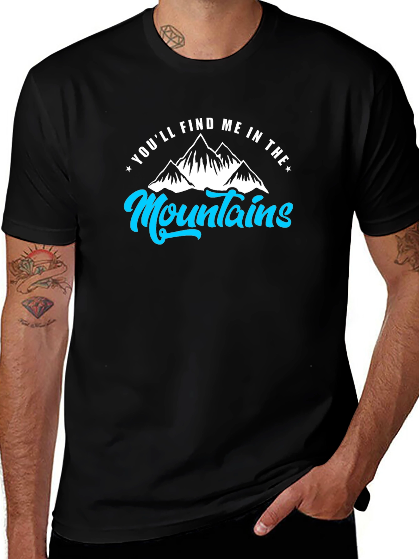 Mountains Graphic Tee - Find Me in the Mountains