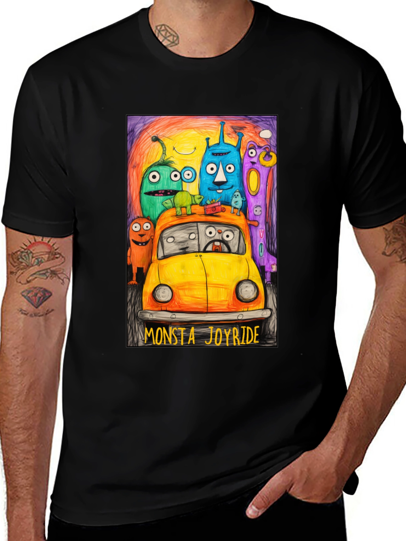 Monsta Joyride T-Shirt Cartoon Monsters