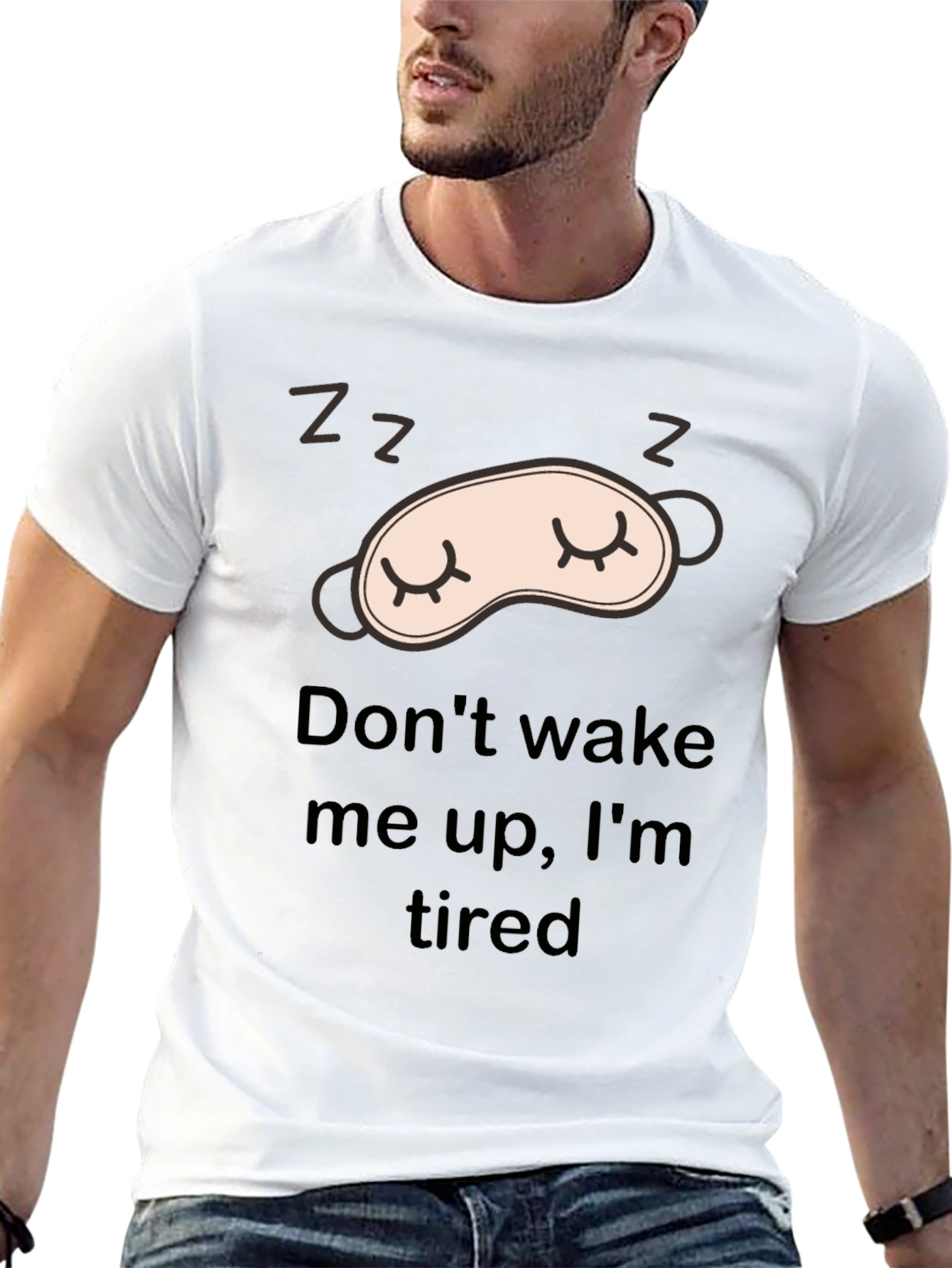 Sleepy Black T-Shirt: Dont Wake Me