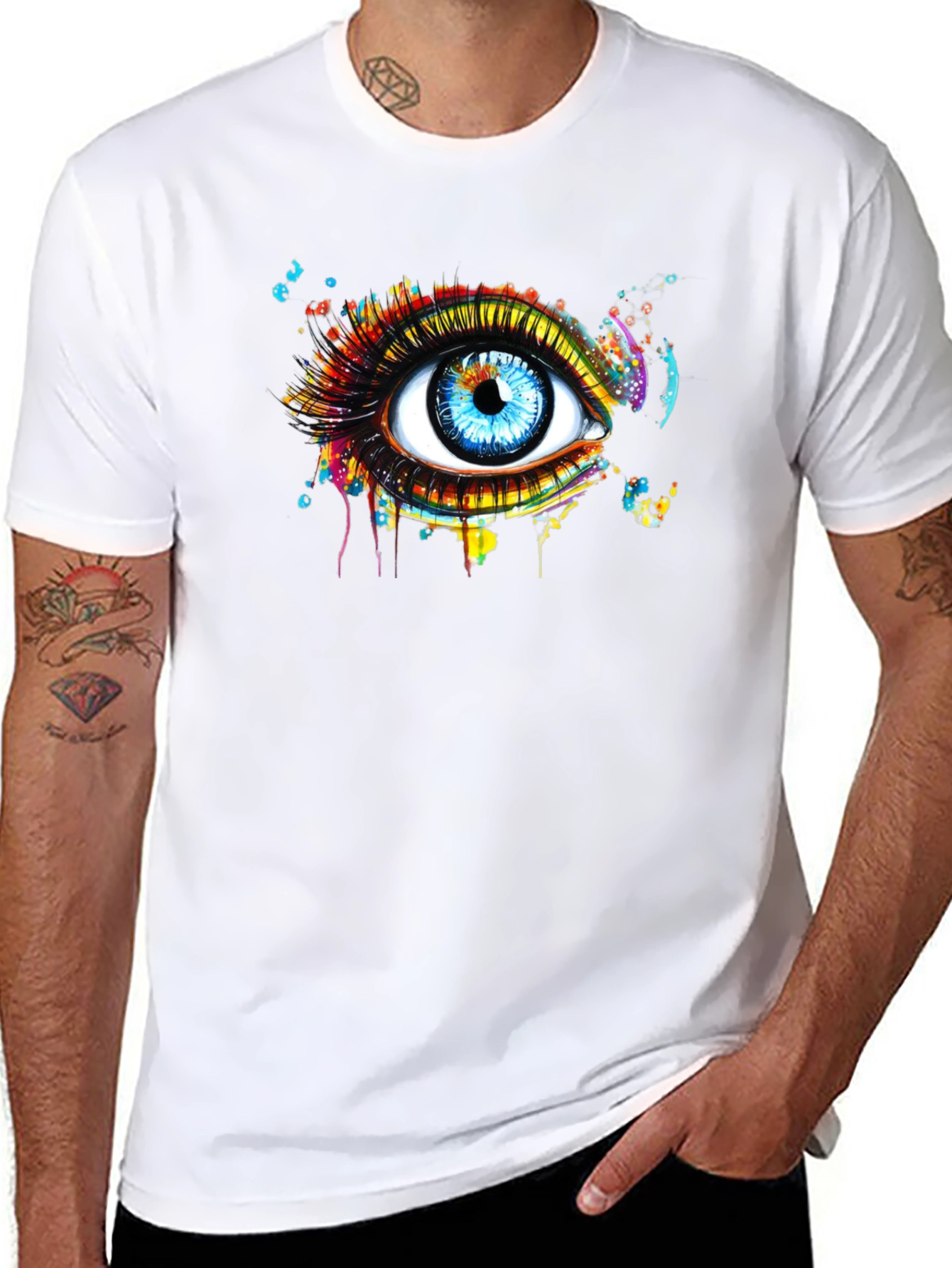 Eye See You Graphic Tee - Modern Art Print