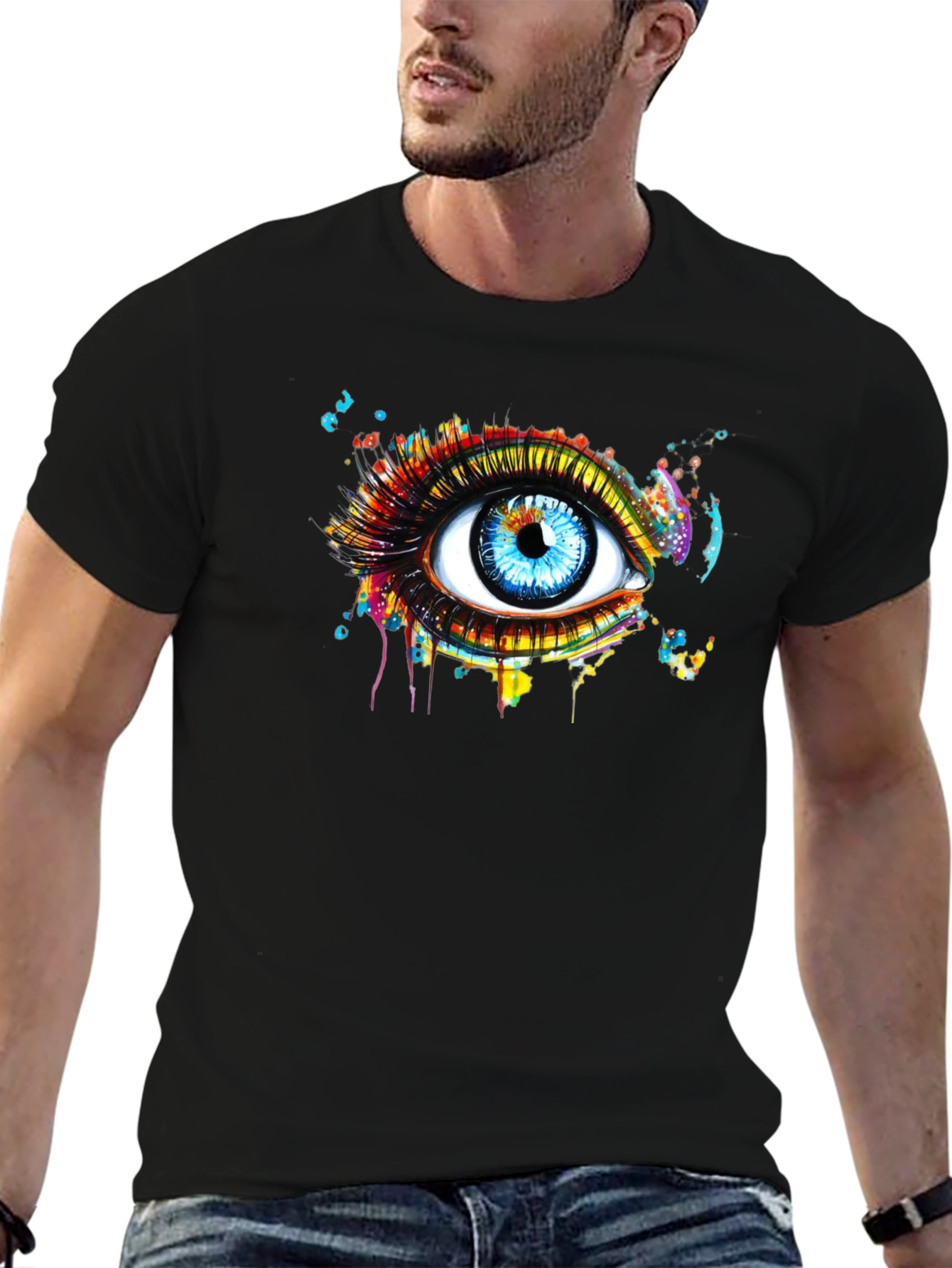 Eye See You Graphic Tee - Modern Art Print