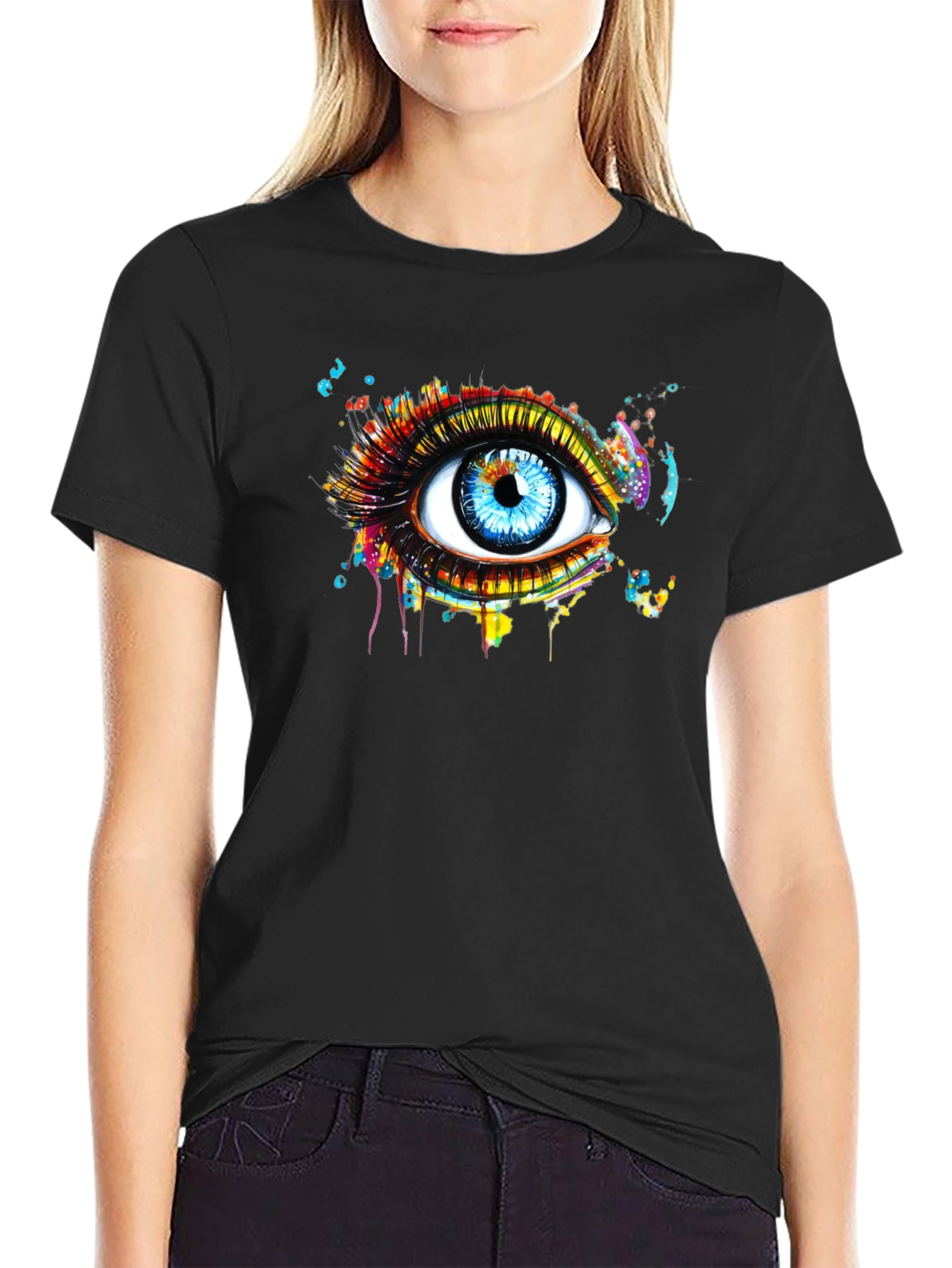 Eye See You Graphic Tee - Modern Art Print