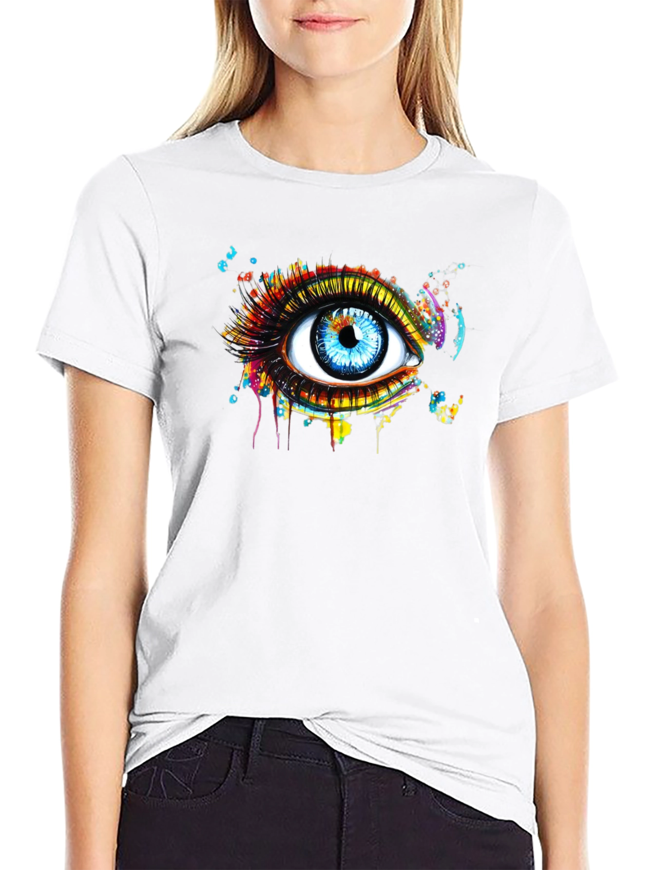 Eye See You Graphic Tee - Modern Art Print