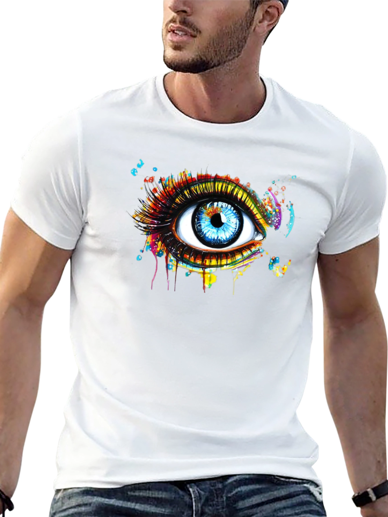 Eye See You Graphic Tee - Modern Art Print