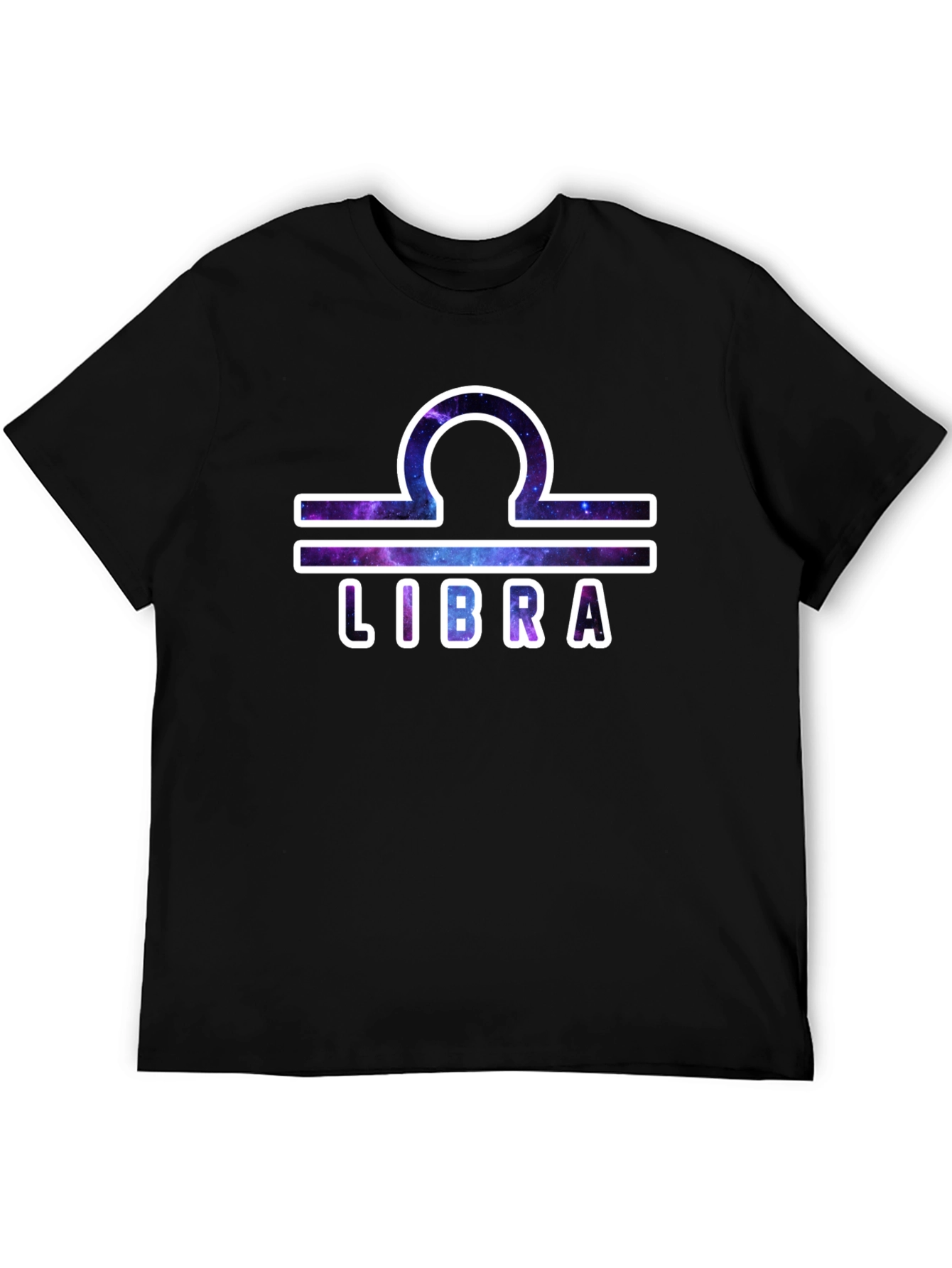 Libra Zodiac Graphic T-Shirt - Galaxy Design