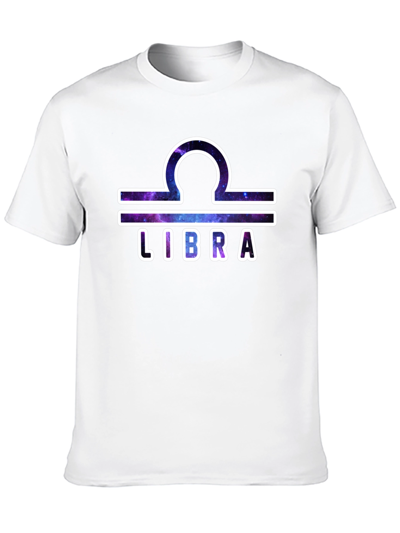 Libra Zodiac Graphic T-Shirt - Galaxy Design