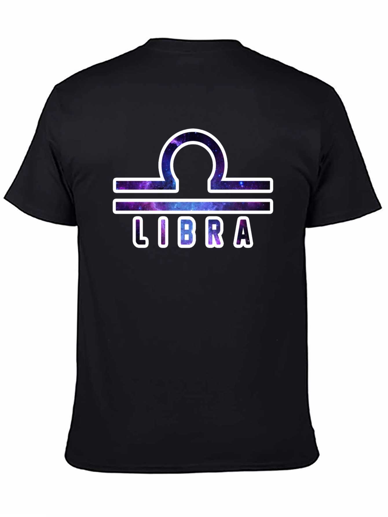 Libra Zodiac Graphic T-Shirt - Galaxy Design
