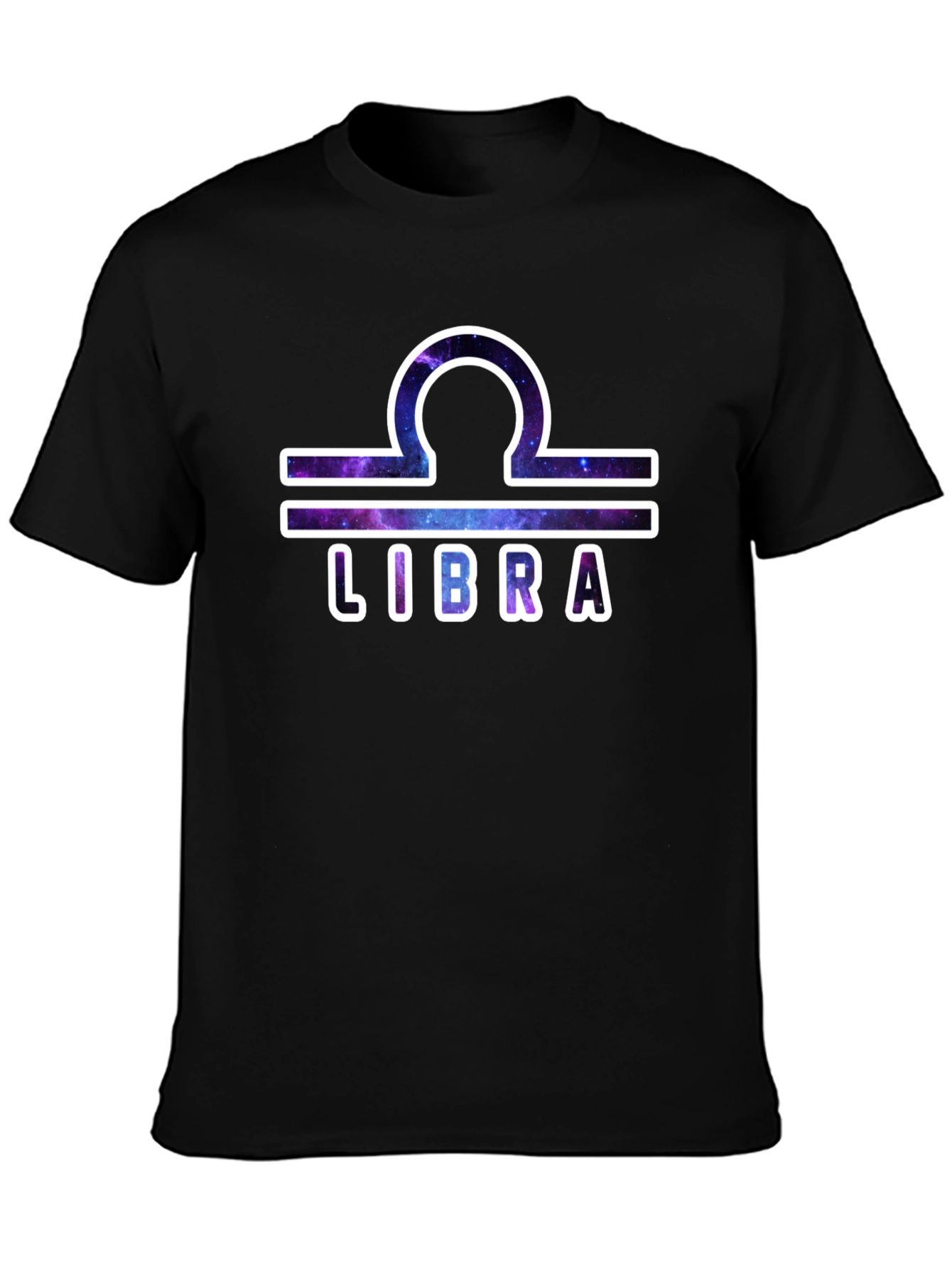 Libra Zodiac Graphic T-Shirt - Galaxy Design