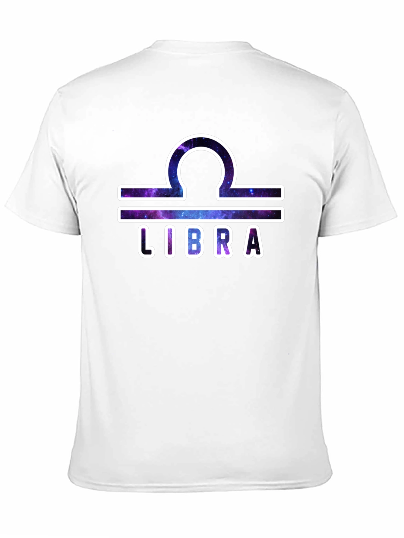 Libra Zodiac Graphic T-Shirt - Galaxy Design