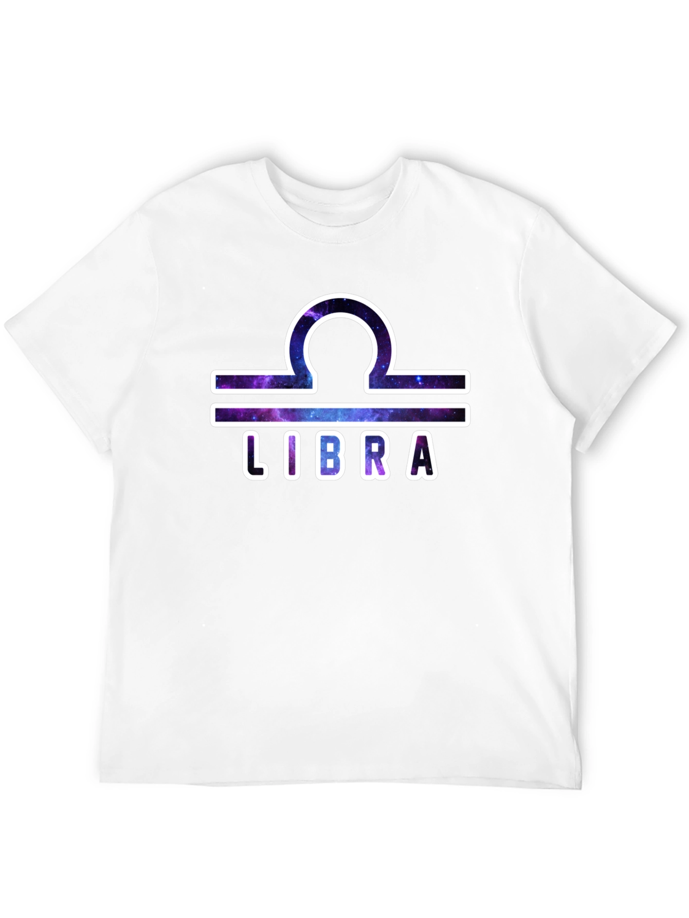 Libra Zodiac Graphic T-Shirt - Galaxy Design
