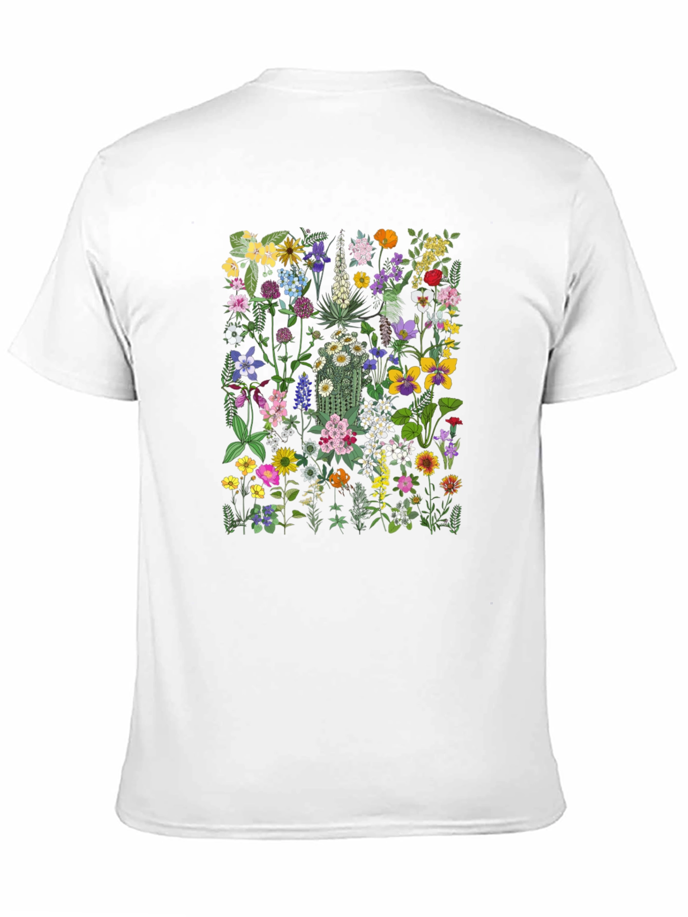 Floral Print Black T-Shirt