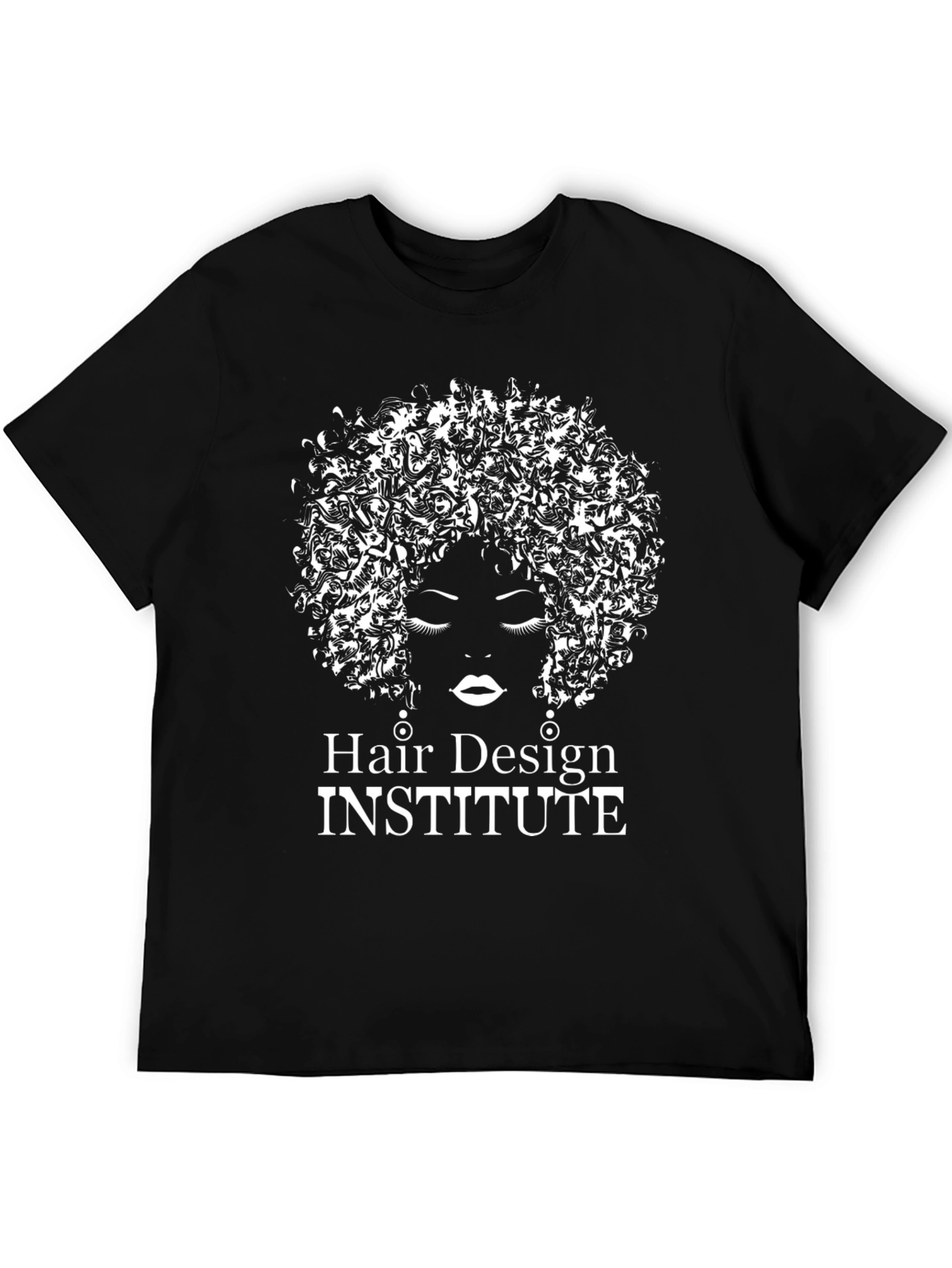 Hair Design Institute Black Graphic T-Shirt