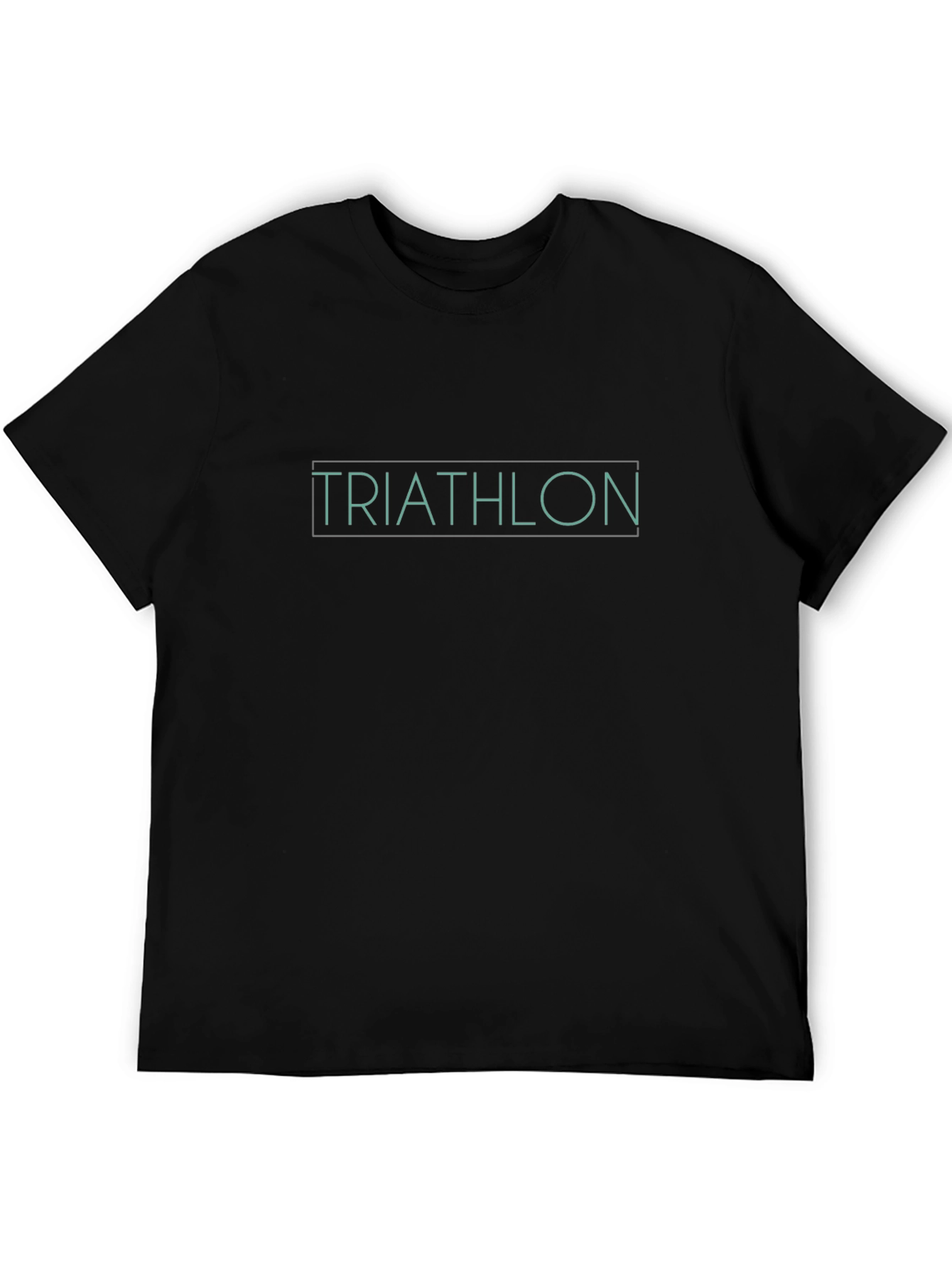 Triathlon Graphic T-Shirt - Black Casual Tee