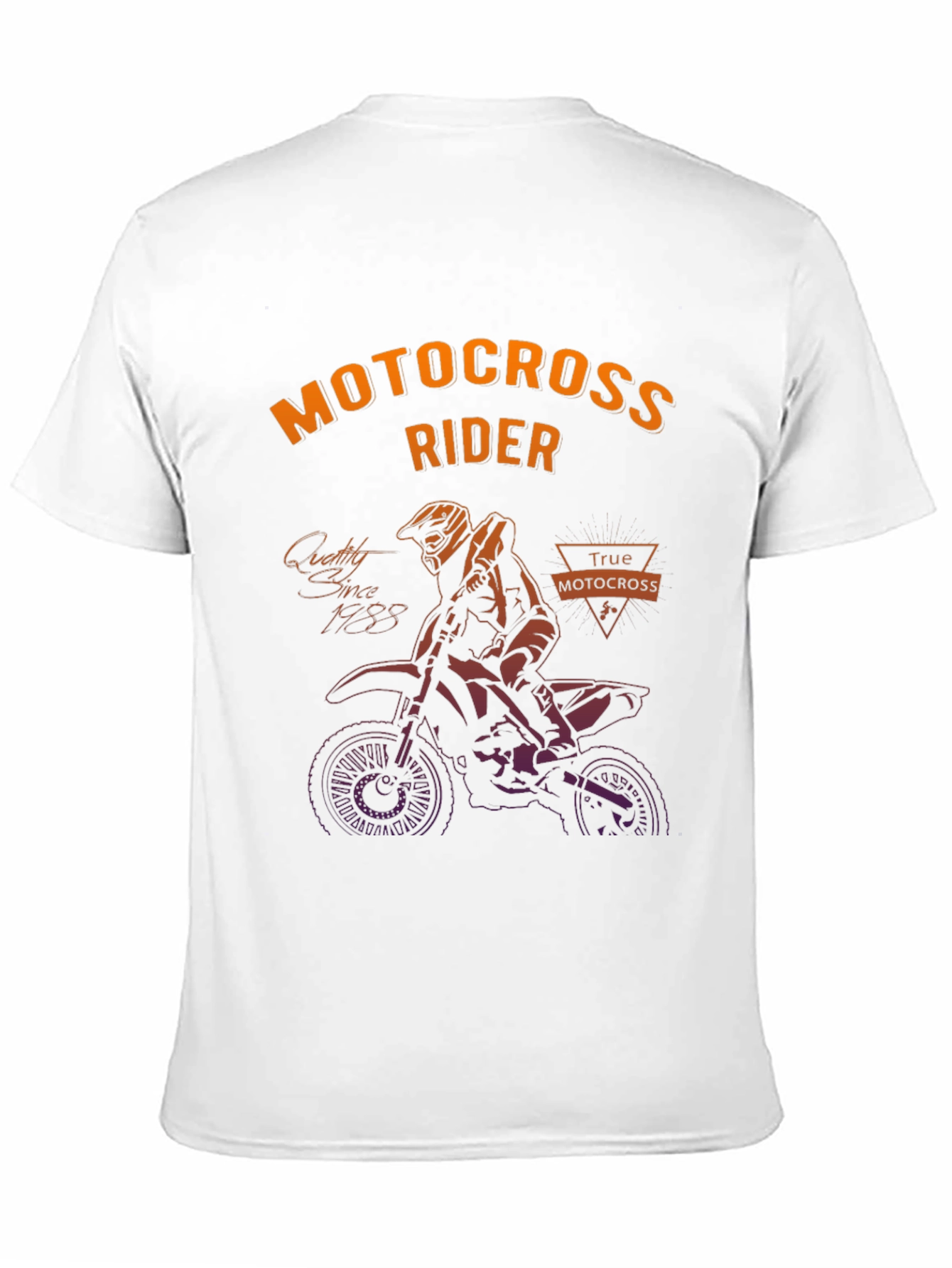 Motocross Rider Graphic Print T-Shirt - True Motocross