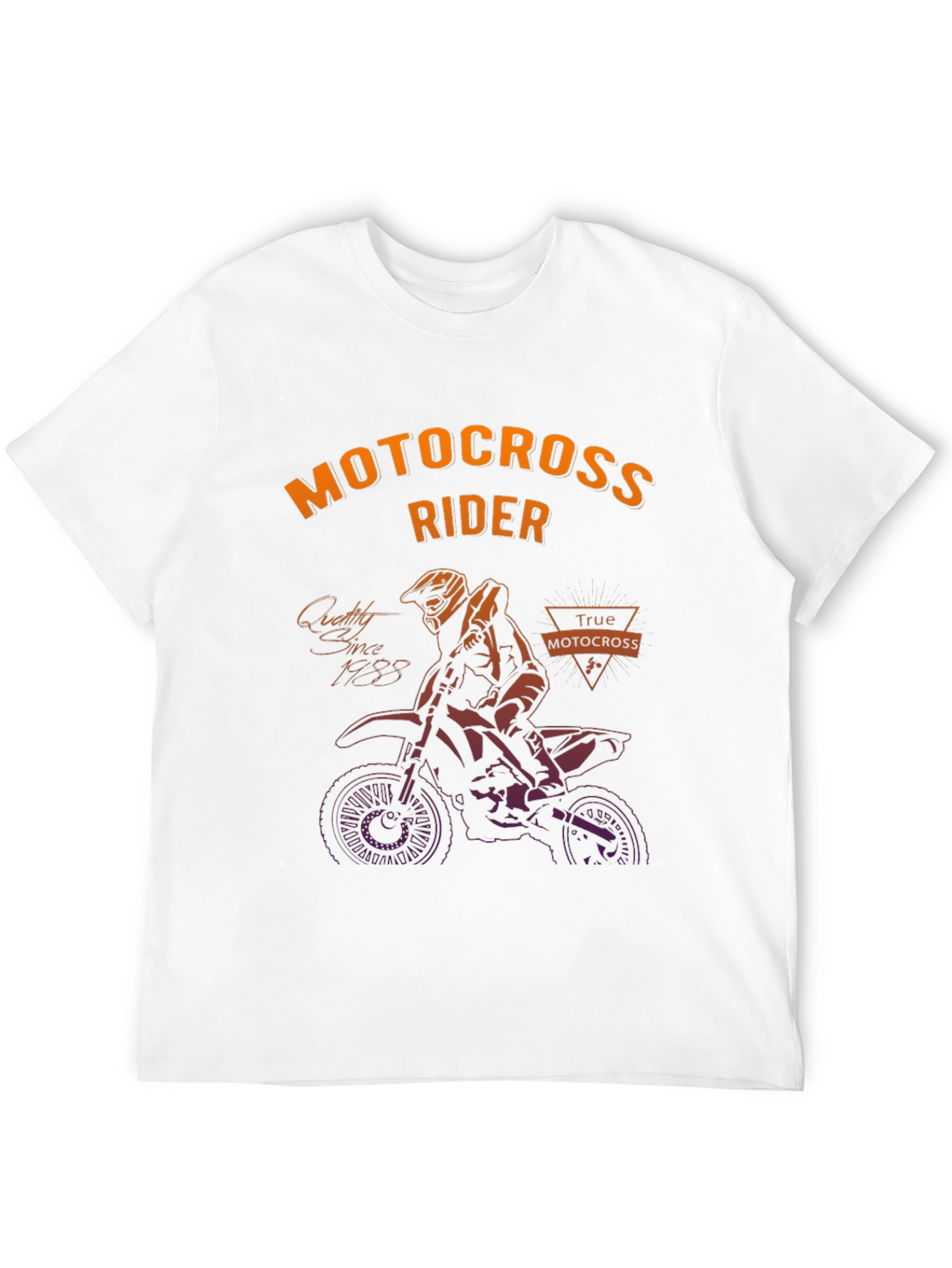 Motocross Rider Graphic Print T-Shirt - True Motocross