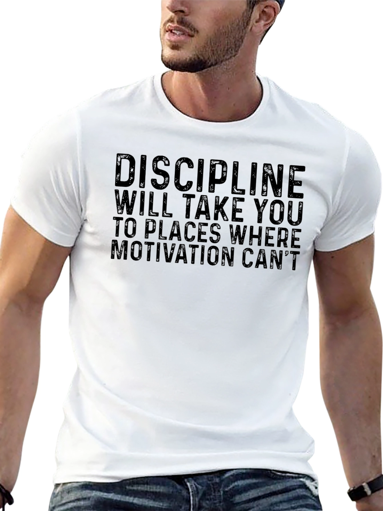 Discipline Motivation Graphic T-Shirt