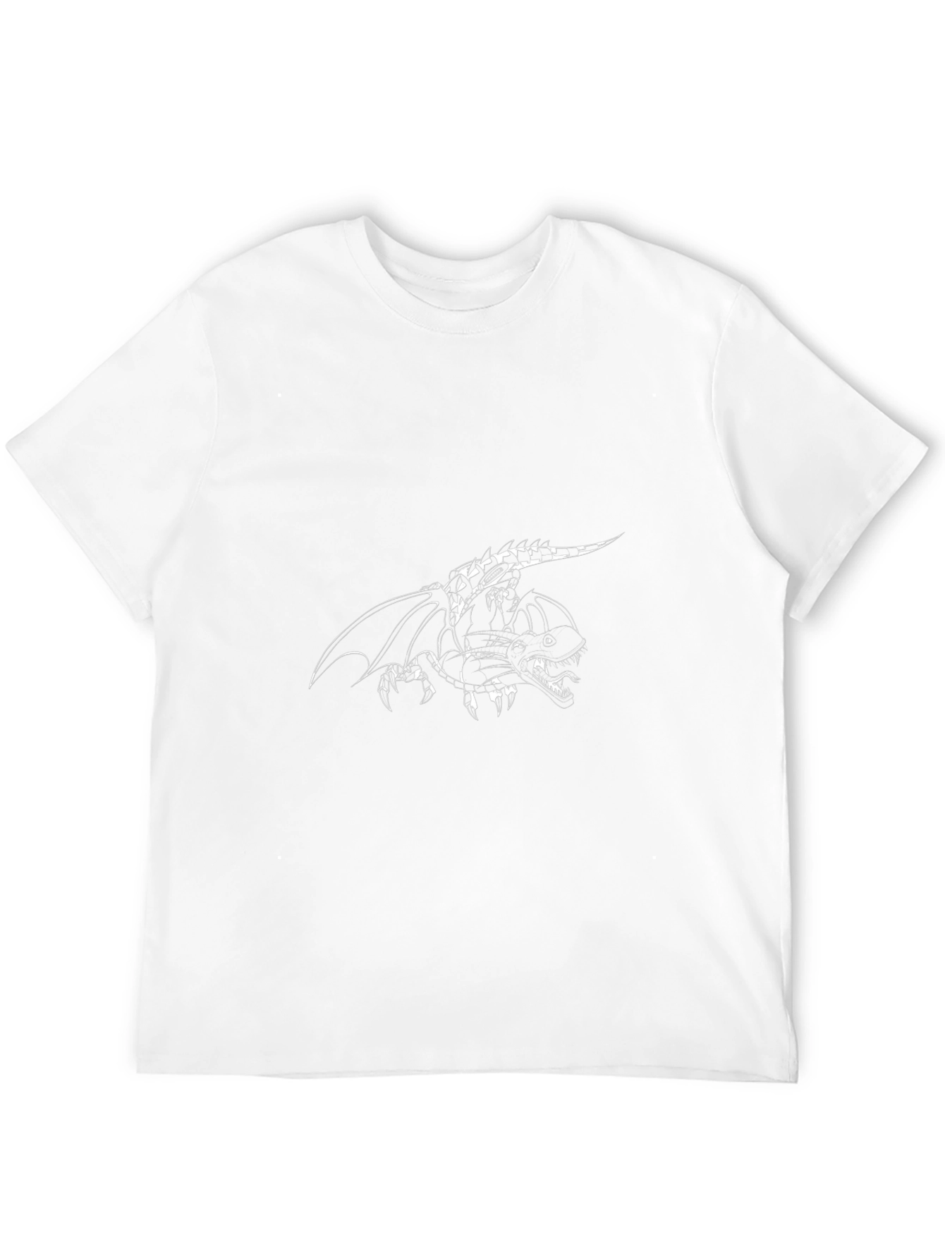 Black T-Shirt with Dragon Graphic