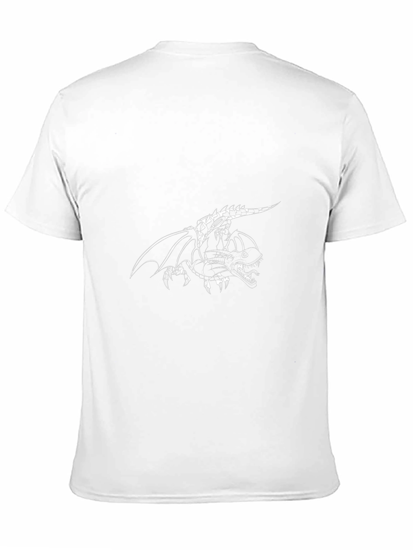 Black T-Shirt with Dragon Graphic