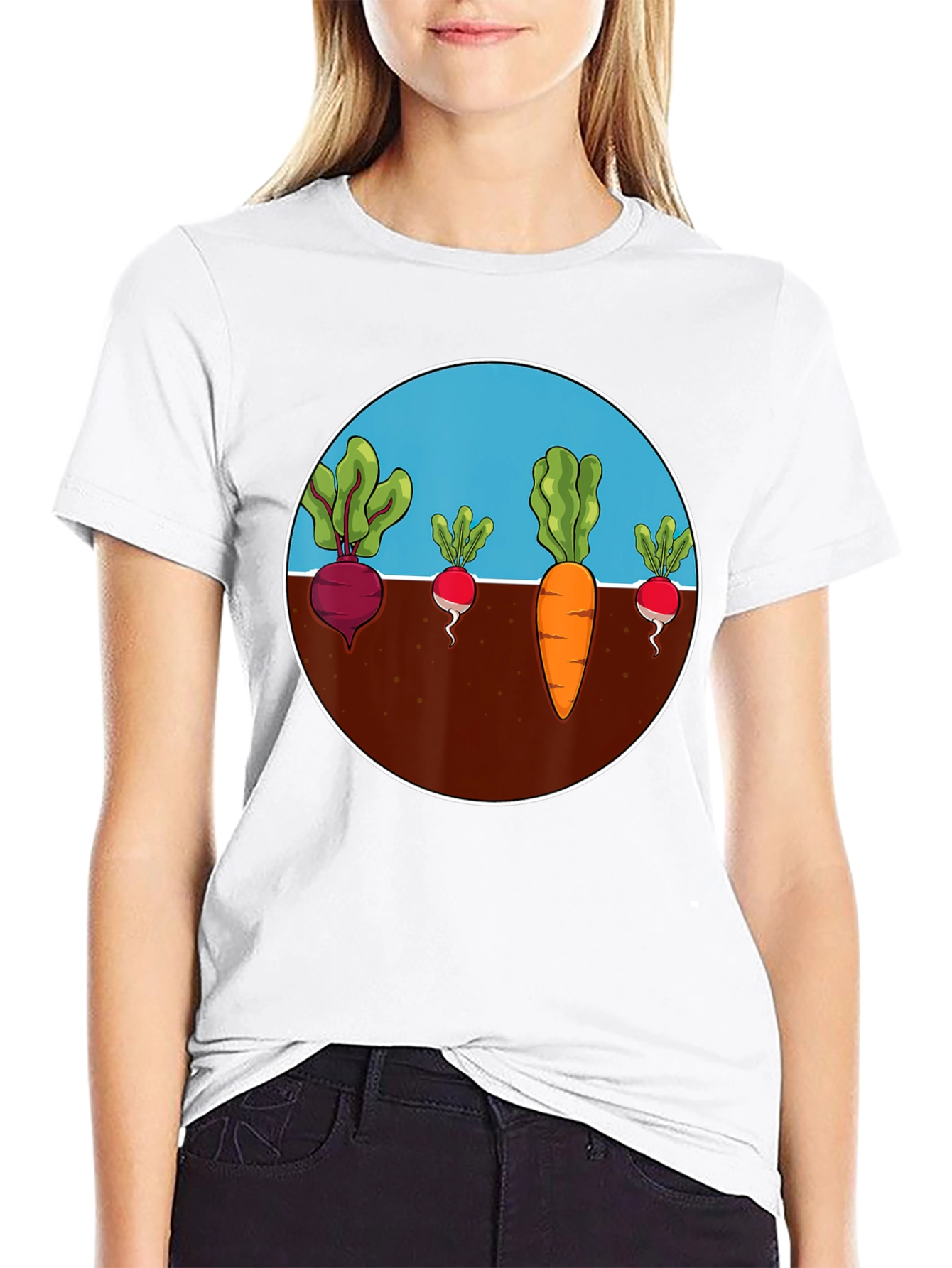 Roots Crop Circle Black Graphic Tee