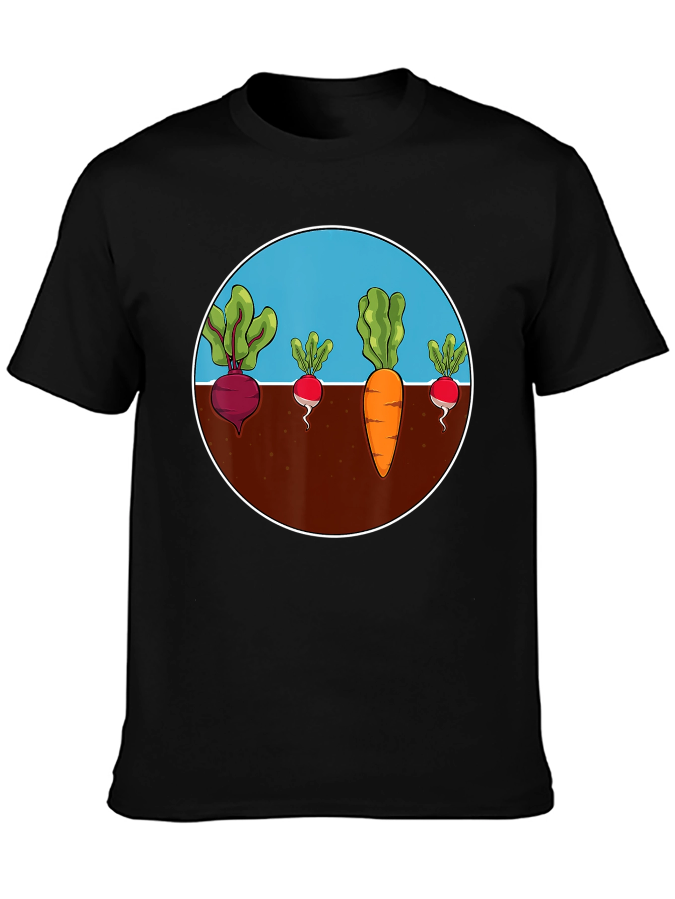 Roots Crop Circle Black Graphic Tee
