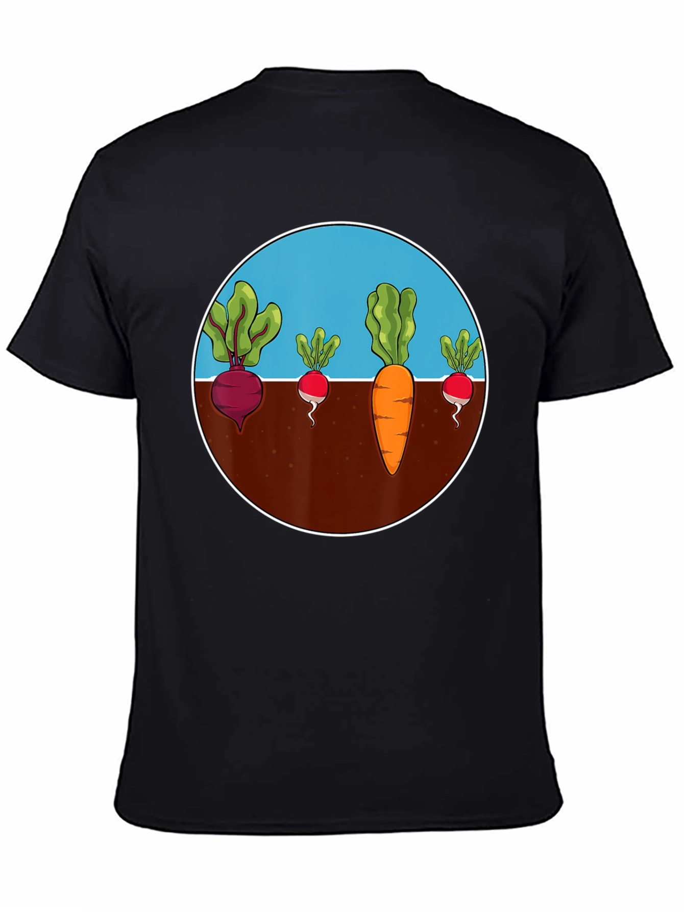 Roots Crop Circle Black Graphic Tee