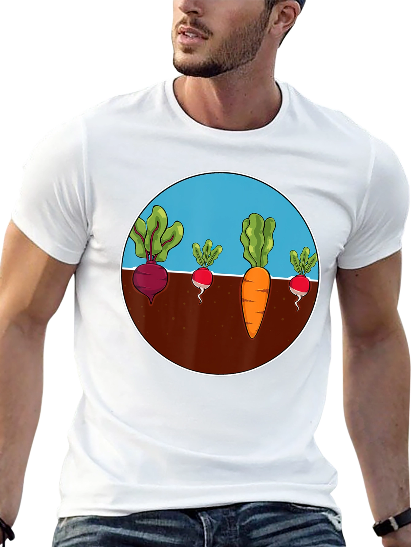 Roots Crop Circle Black Graphic Tee
