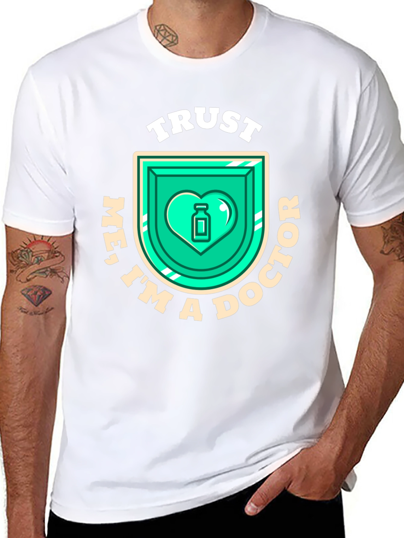 Trust Me Im A Doctor Black T-Shirt