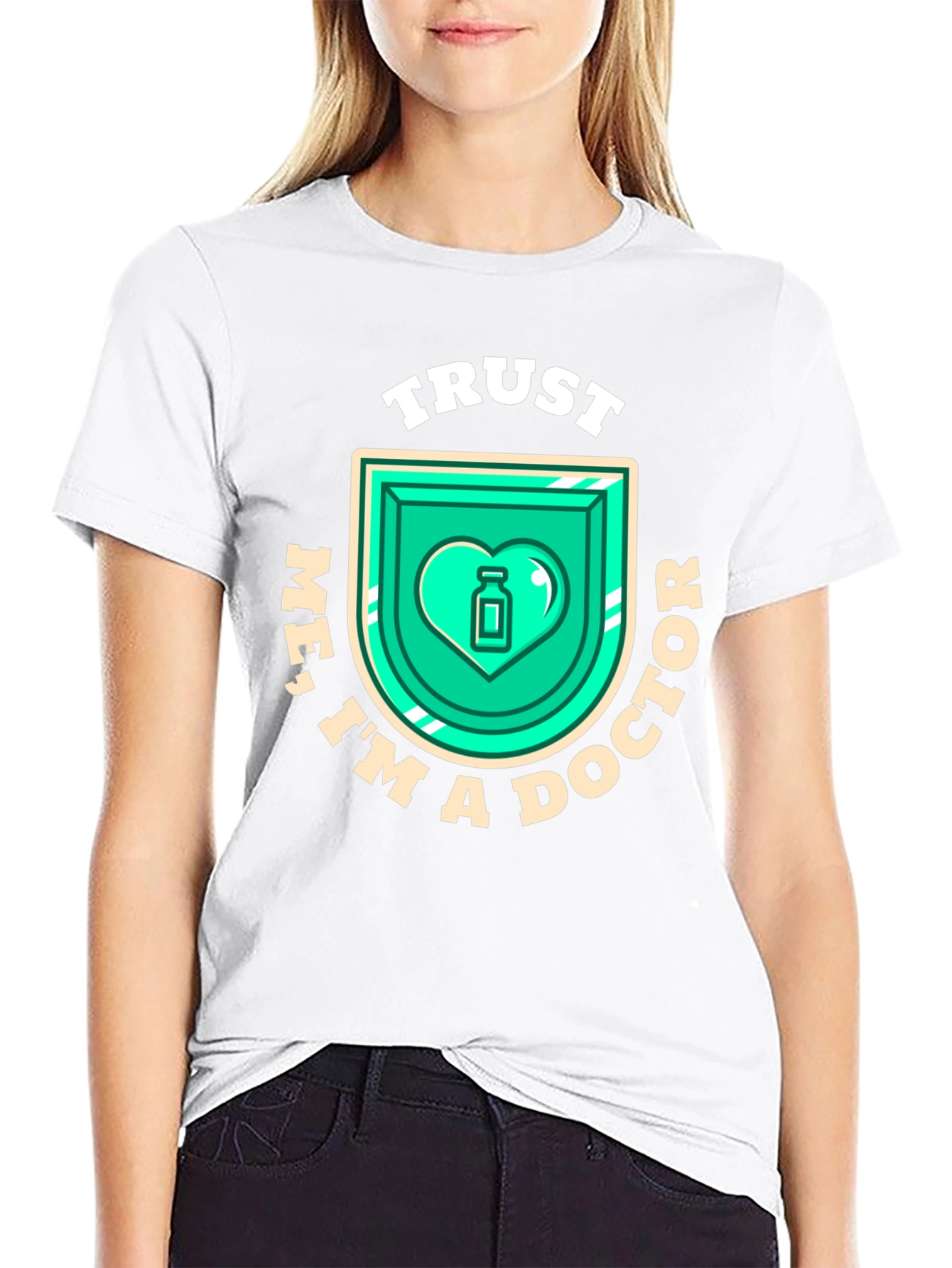 Trust Me Im A Doctor Black T-Shirt