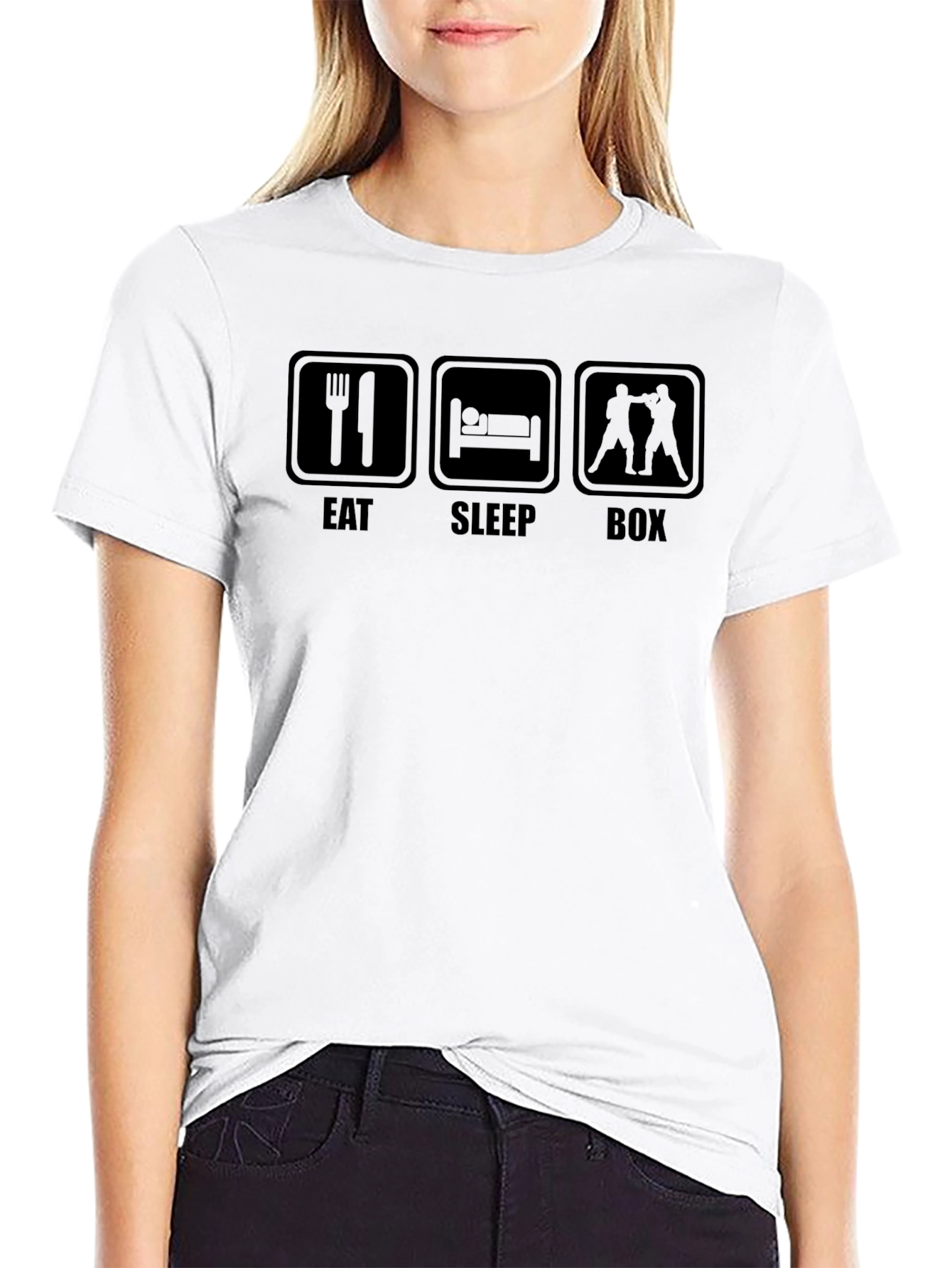 Eat Sleep Box T-Shirt - Boxer Lifestyle Tee