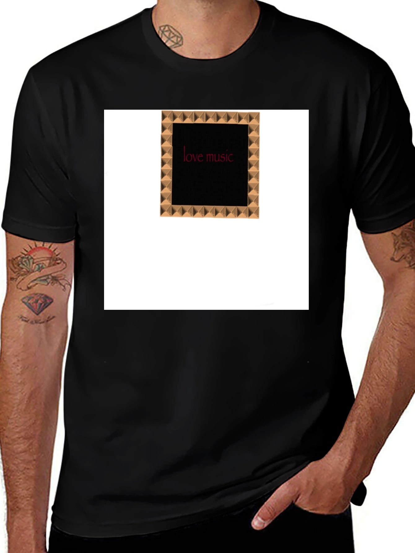 Love Music Tee - Black T-Shirt