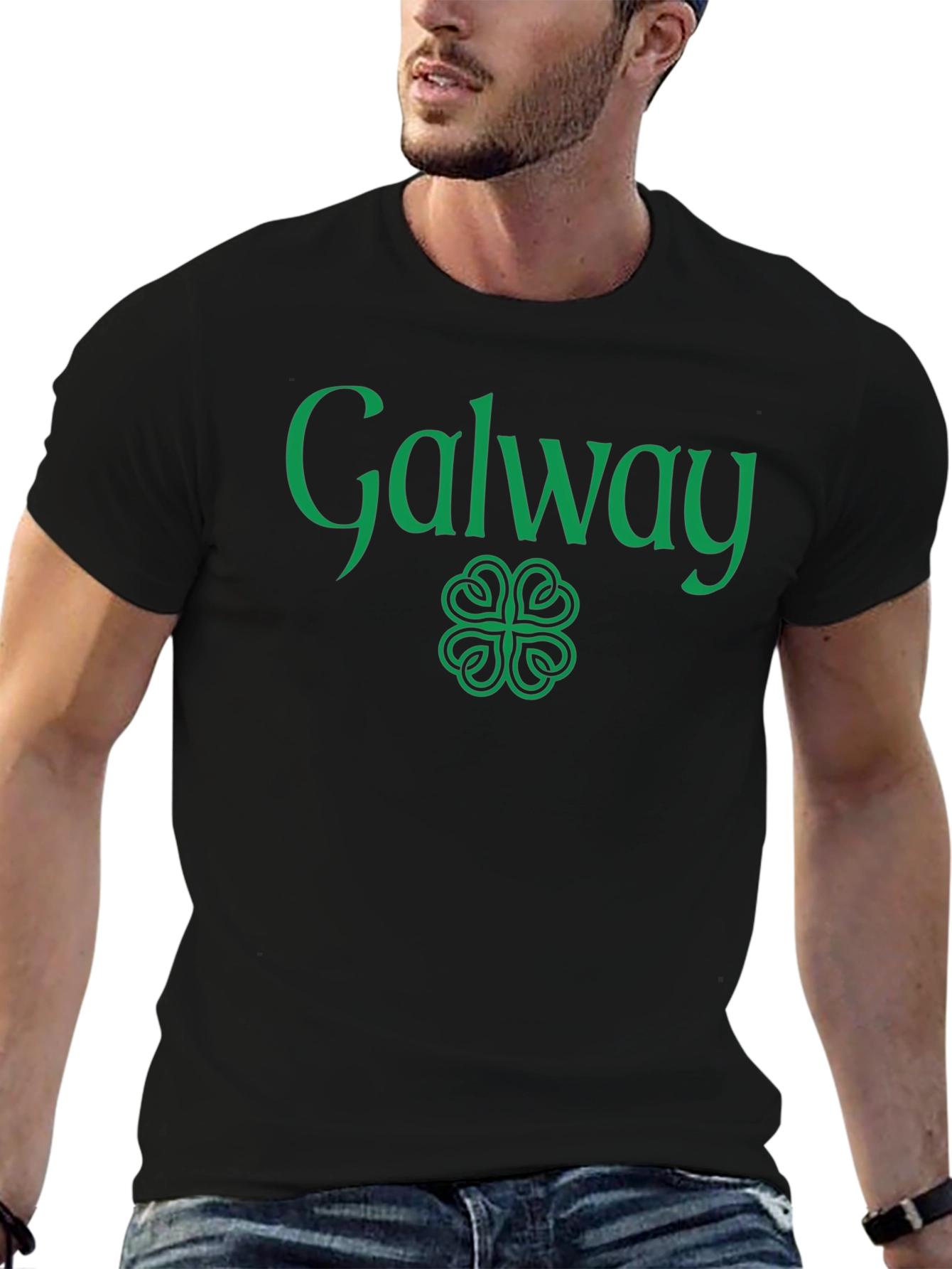 Galway Ireland Black Graphic T-Shirt