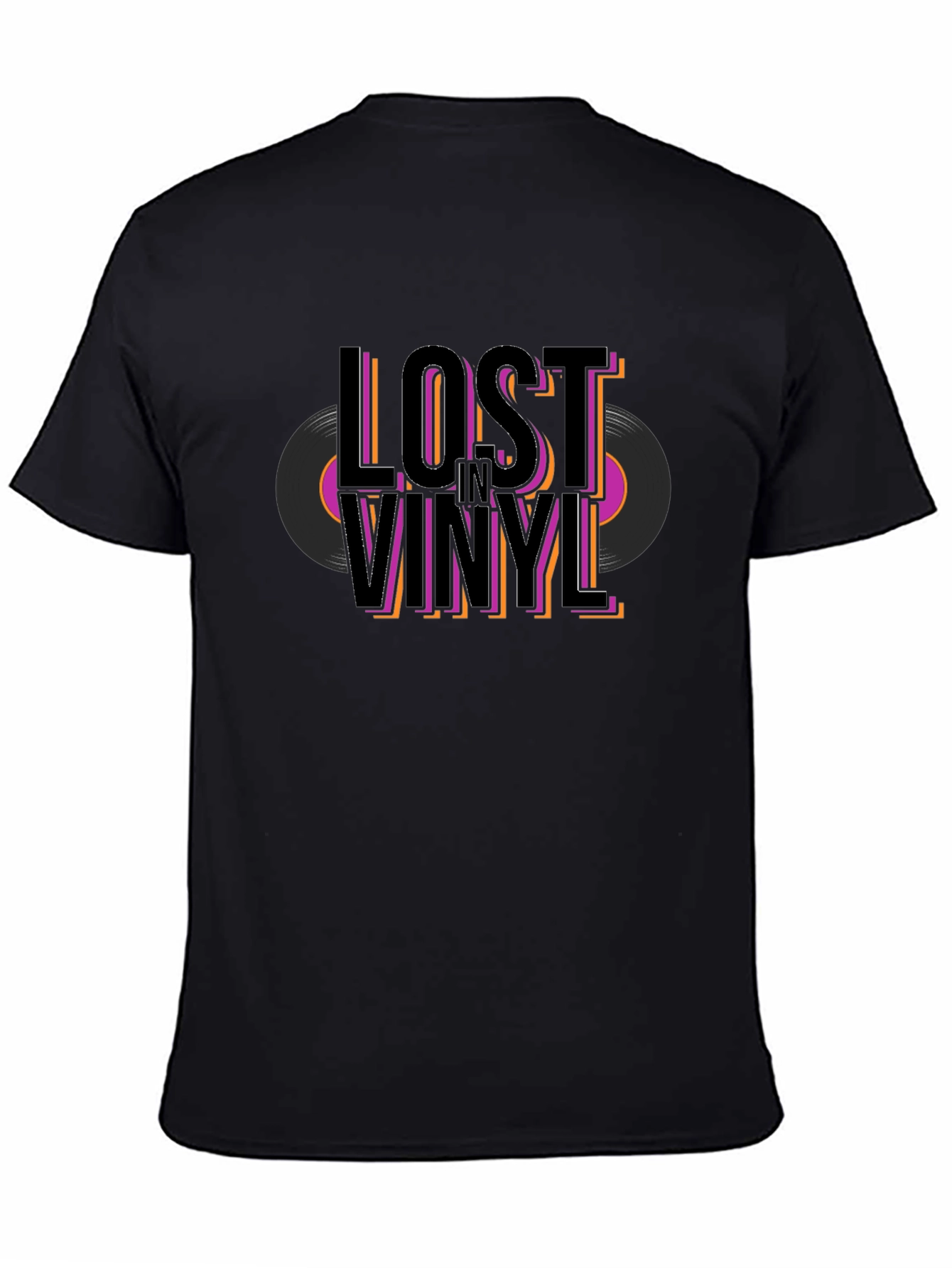 Lost in Vinyl Graphic T-Shirt - Retro Music Tee